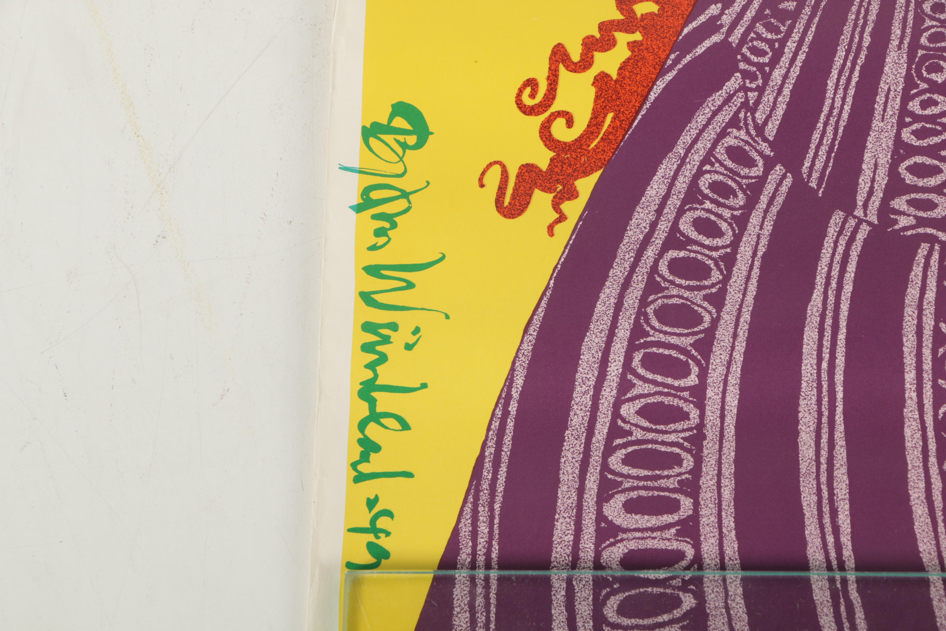 Vintage Danish and French Serigraph Posters Featuring Bjorn Wiinblad