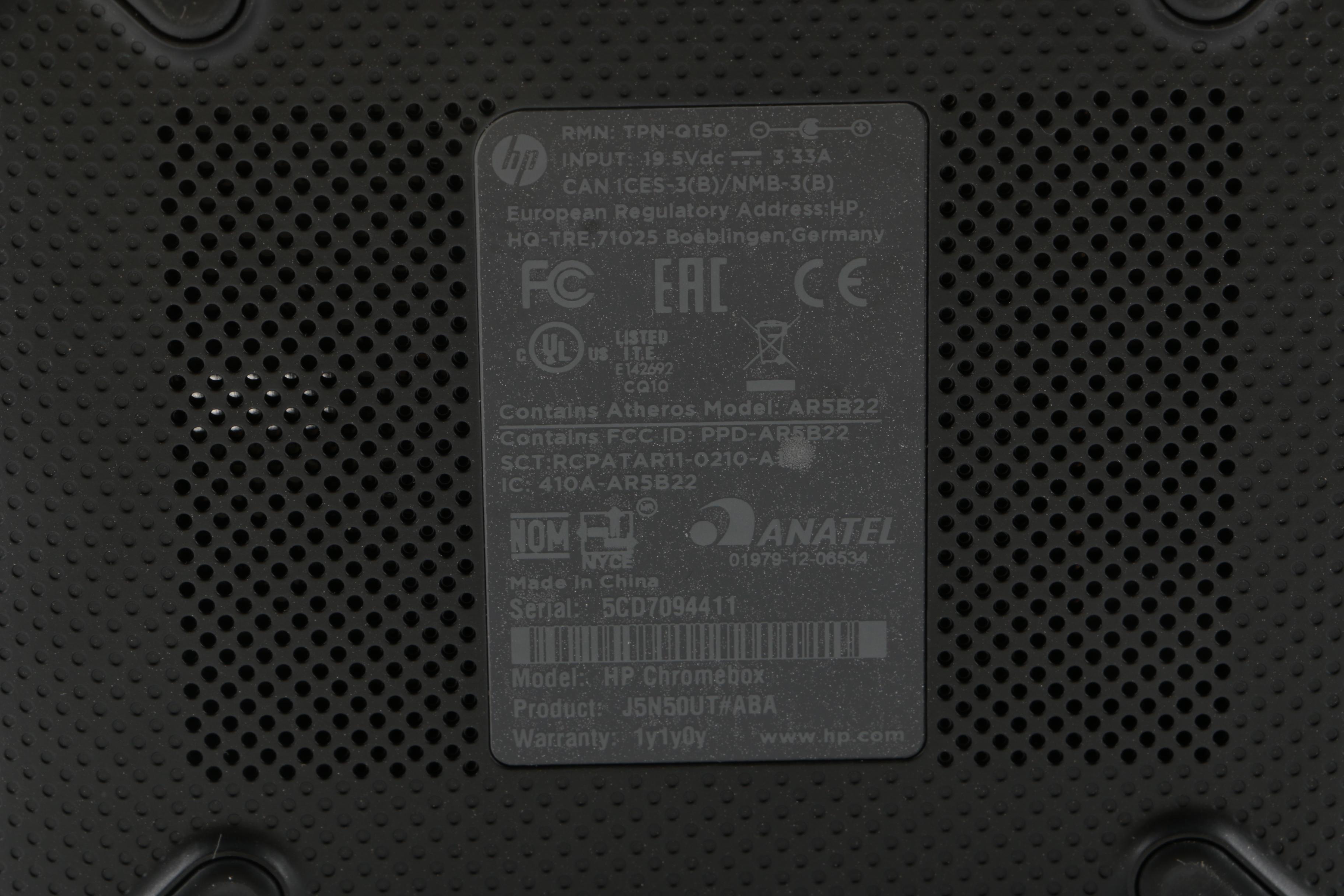 HP Chromebox Desktop Computer with Logitech Wireless Keyboard