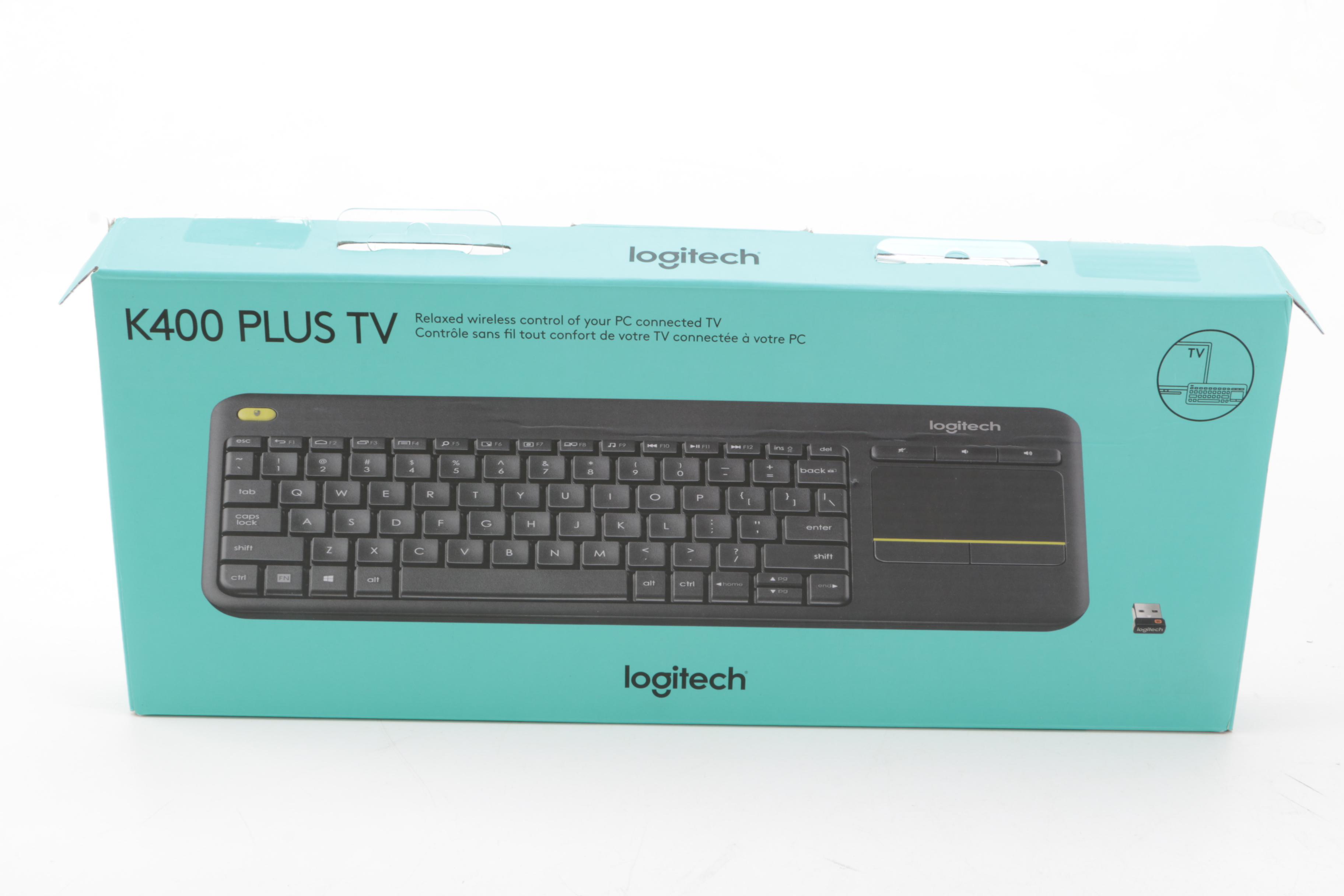 HP Chromebox Desktop Computer with Logitech Wireless Keyboard