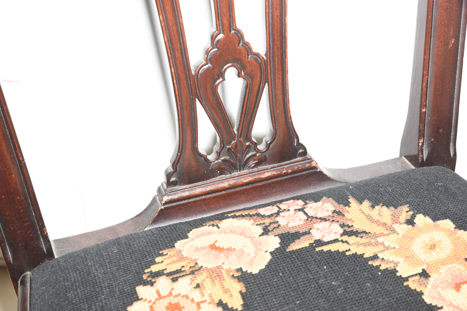 Antique Chippendale Style Mahogany Side Chair