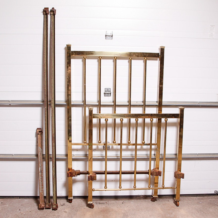 Brass Colored Twin Sized Bed Frame