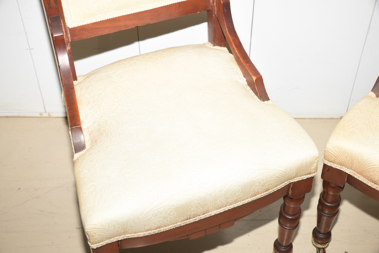 Pair of Antique Victorian Style Accent Chairs