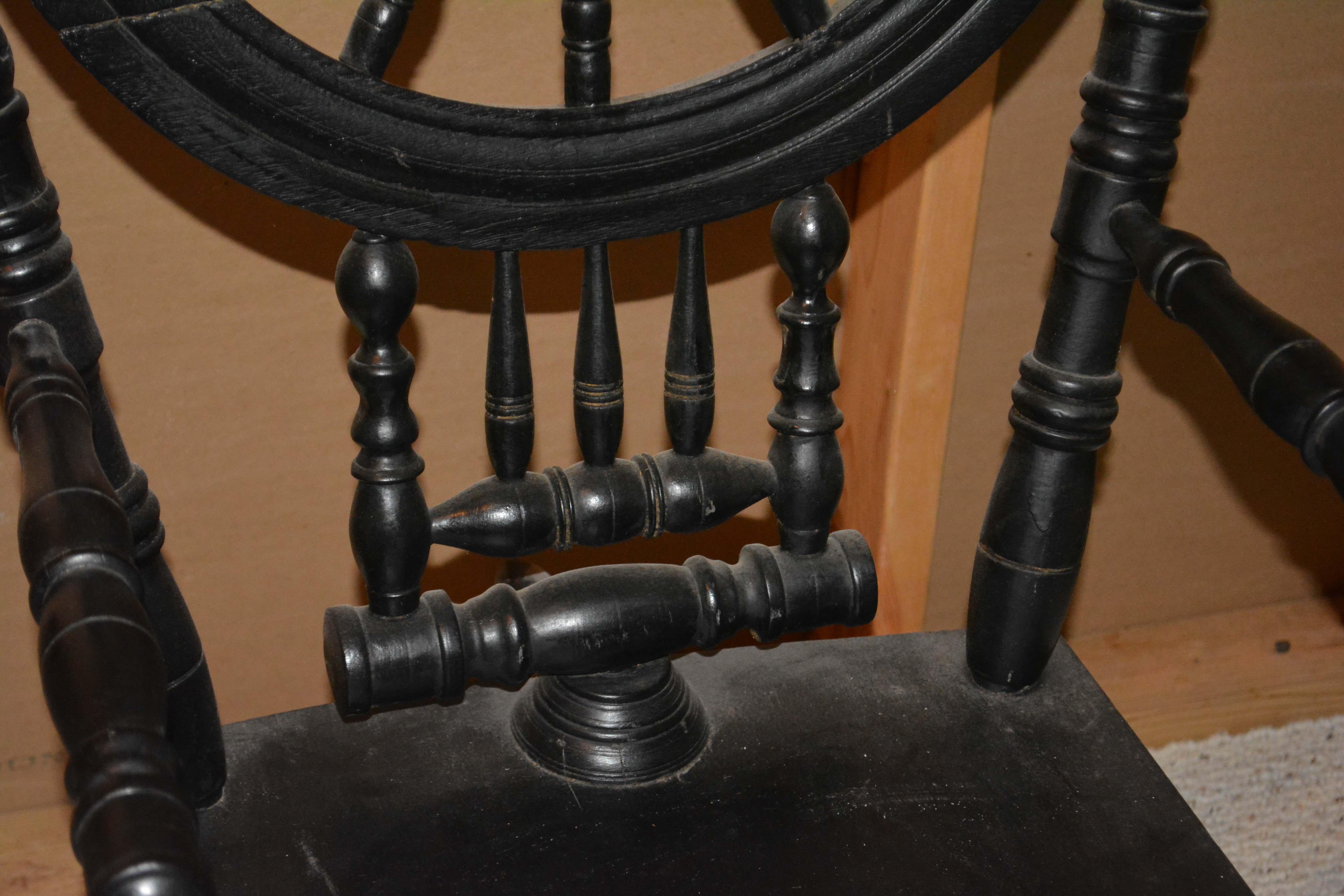 Vintage Spinning Wheel Chair