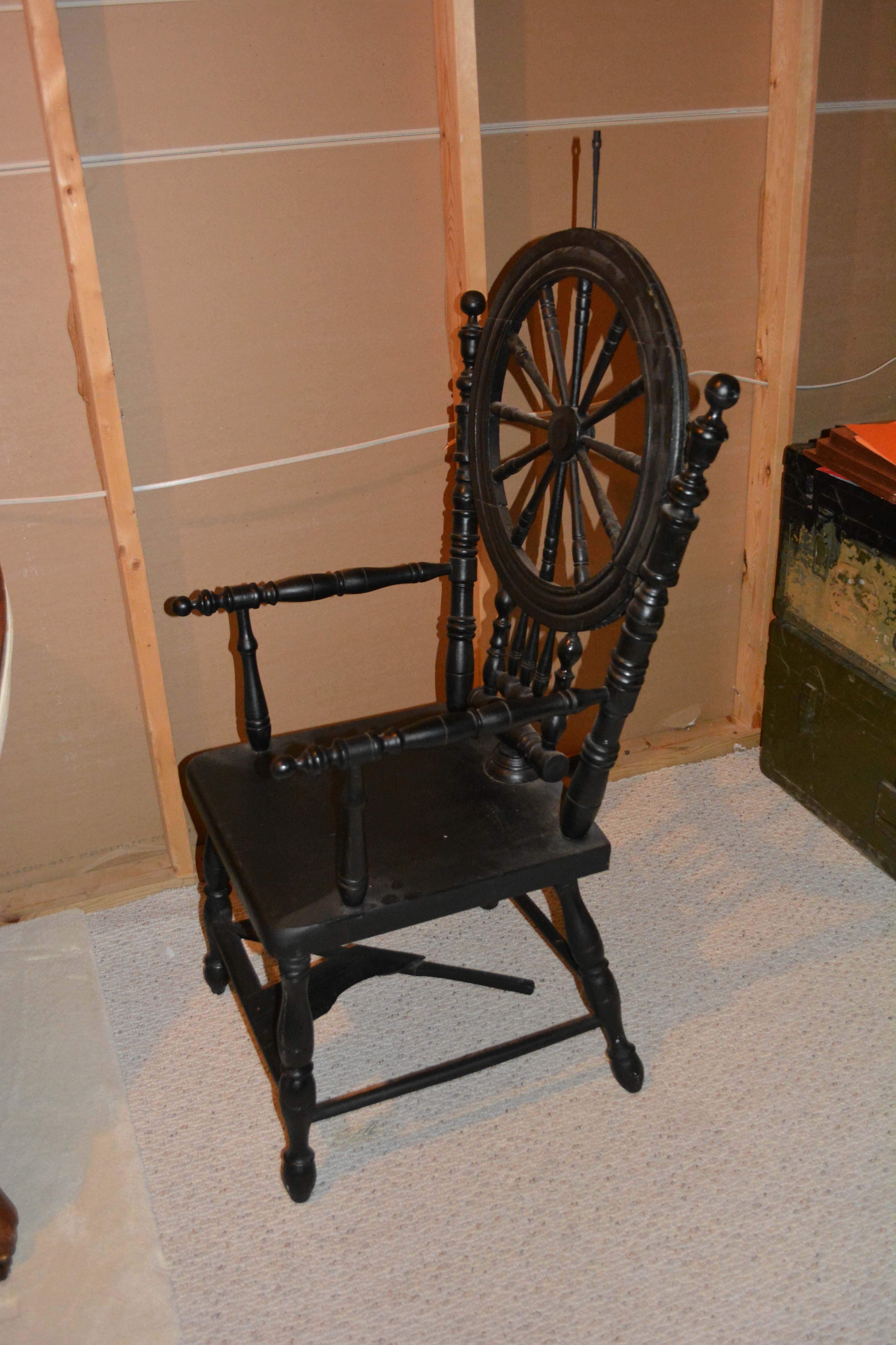 Vintage Spinning Wheel Chair