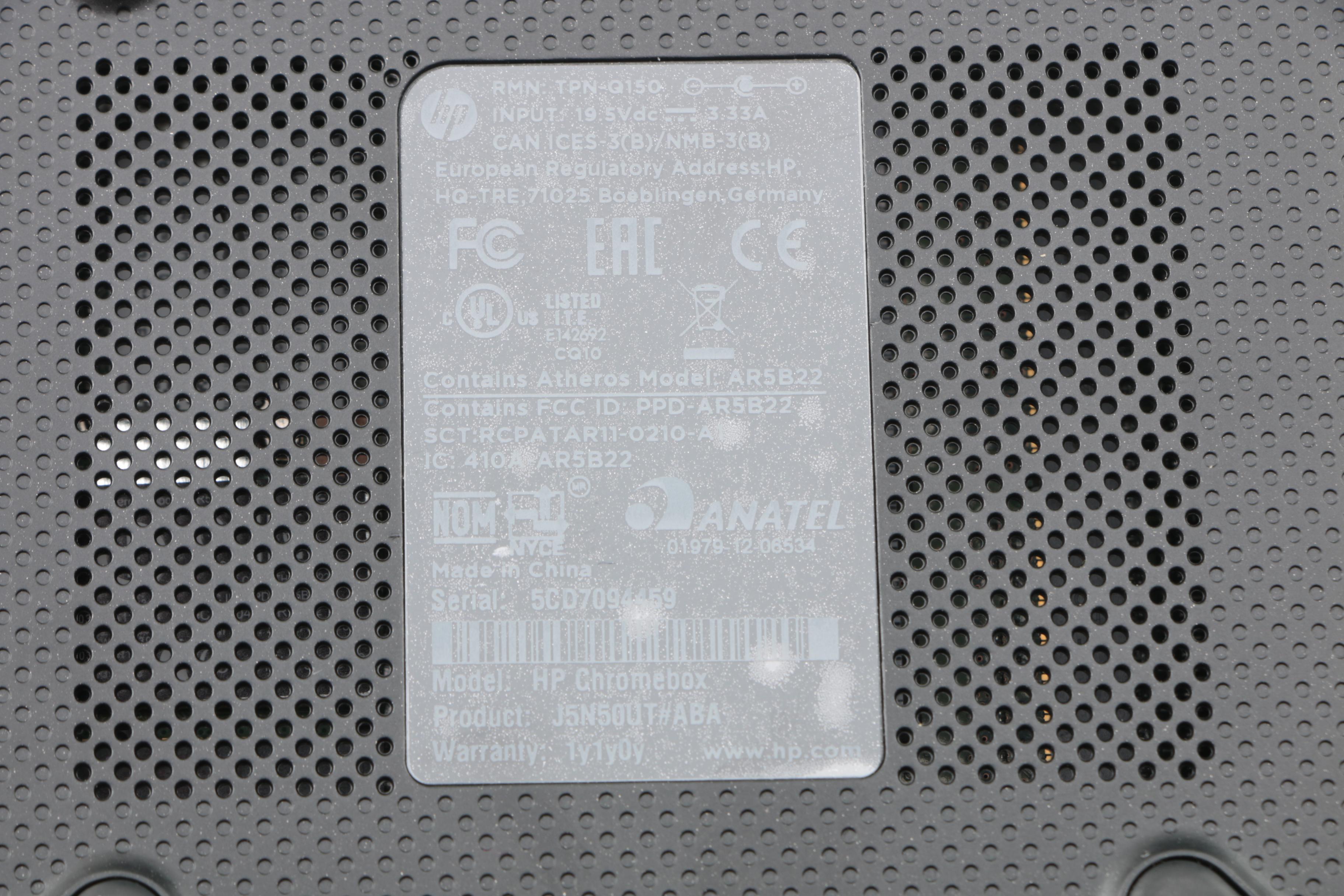 HP Chromebox with Logitech Wireless Keyboard