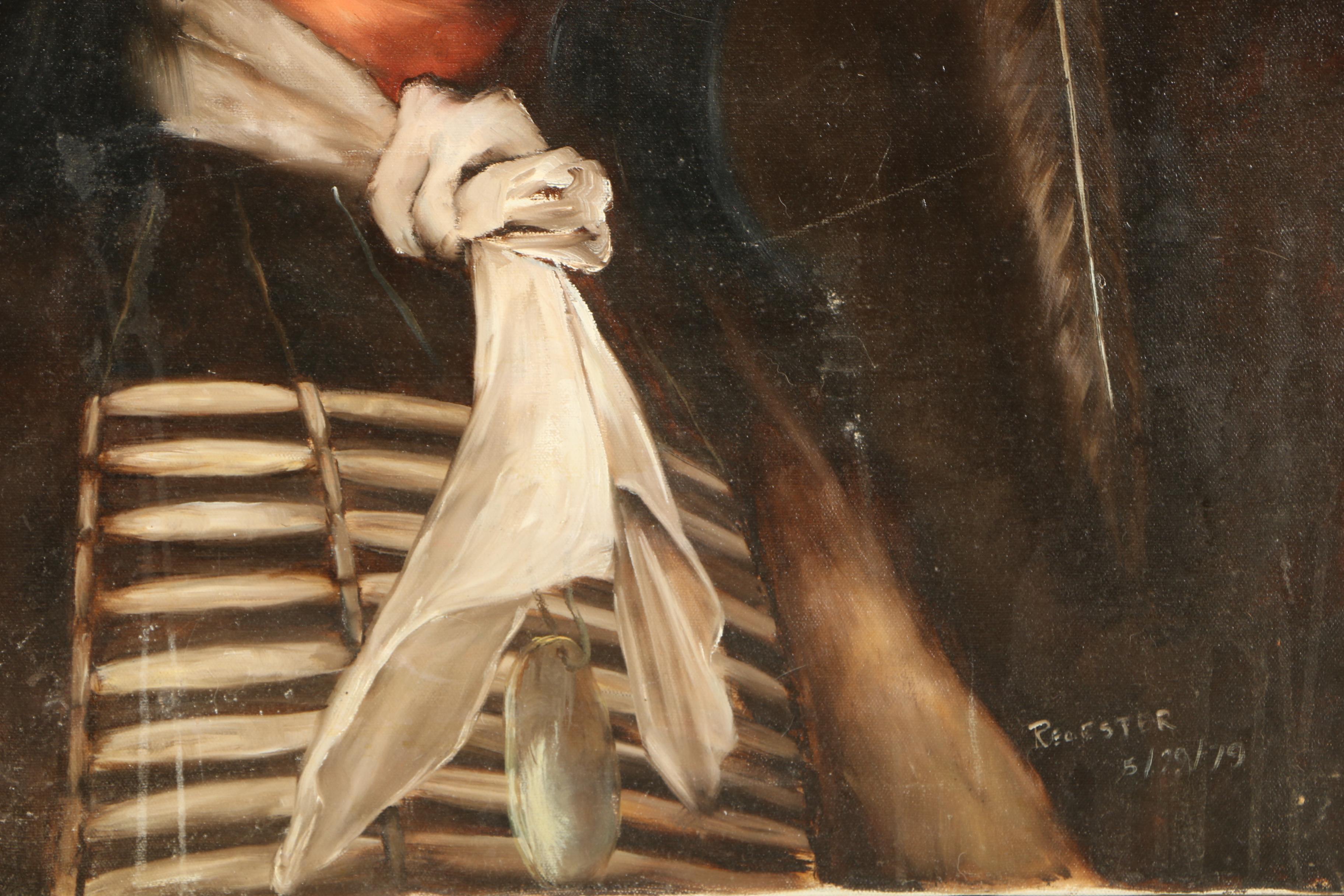 1979 Oil Painting of a Native American