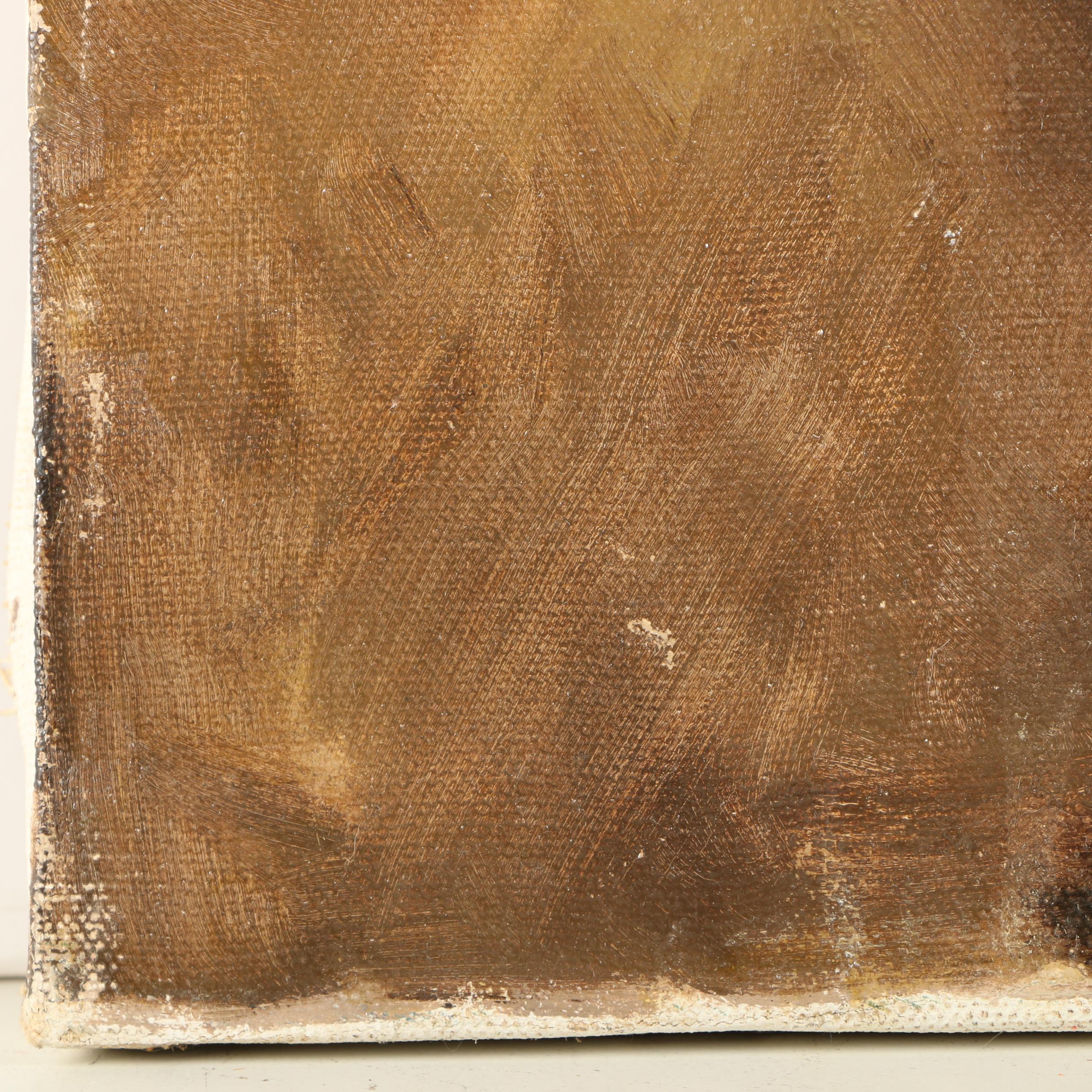 1979 Oil Painting of a Native American