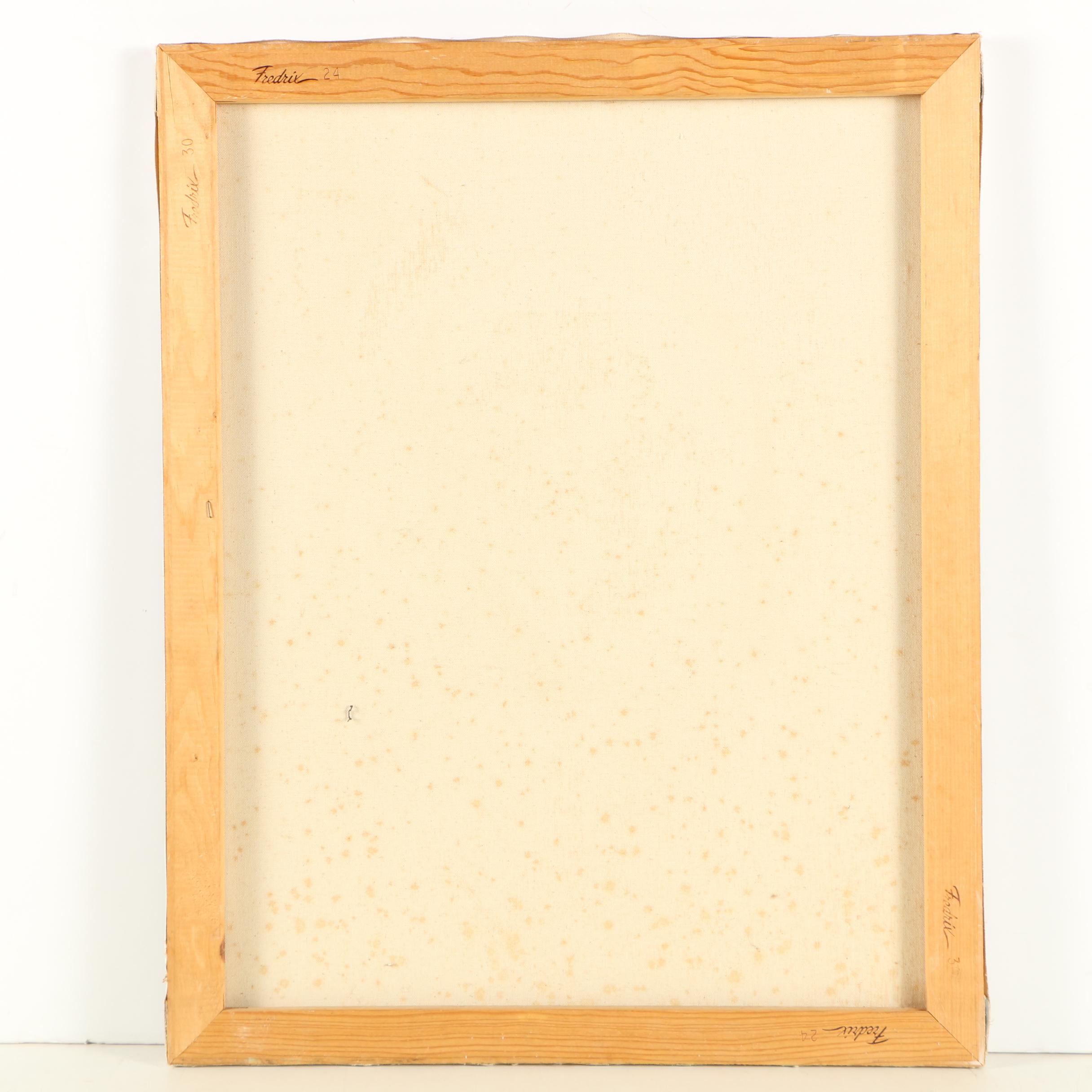 1979 Oil Painting of a Native American