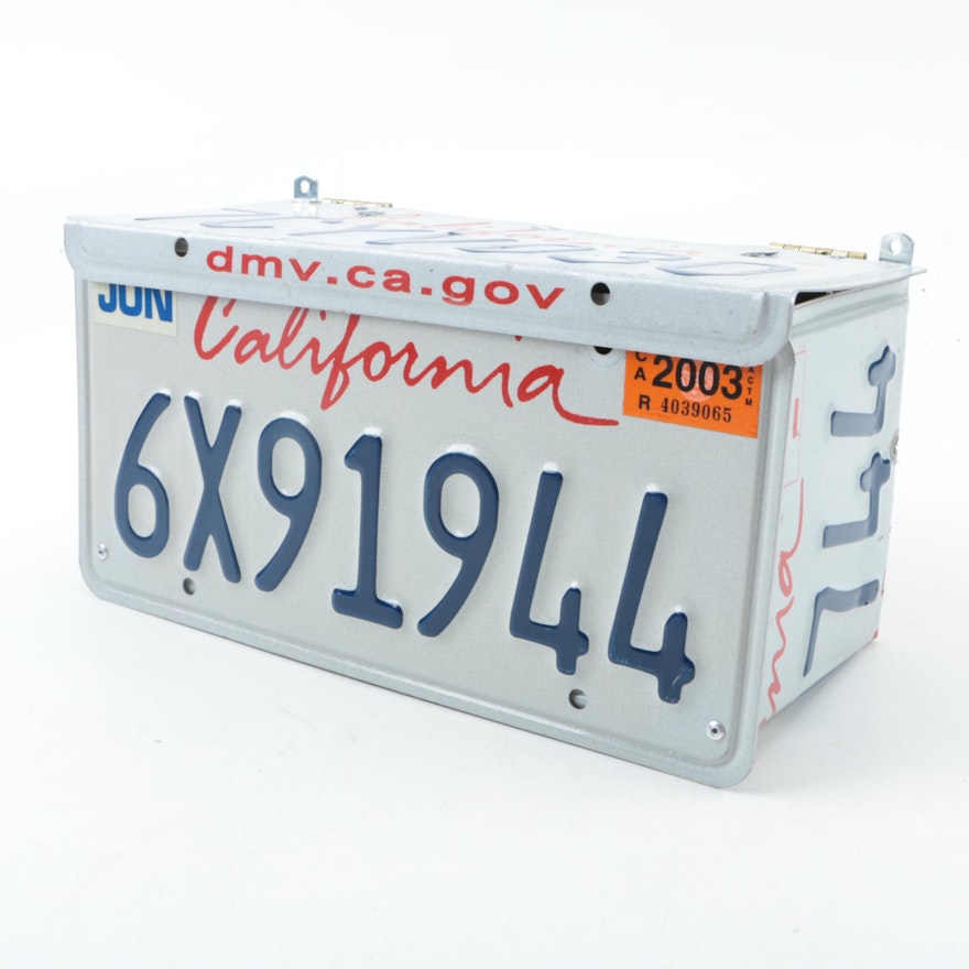 License Plate Decorative Box