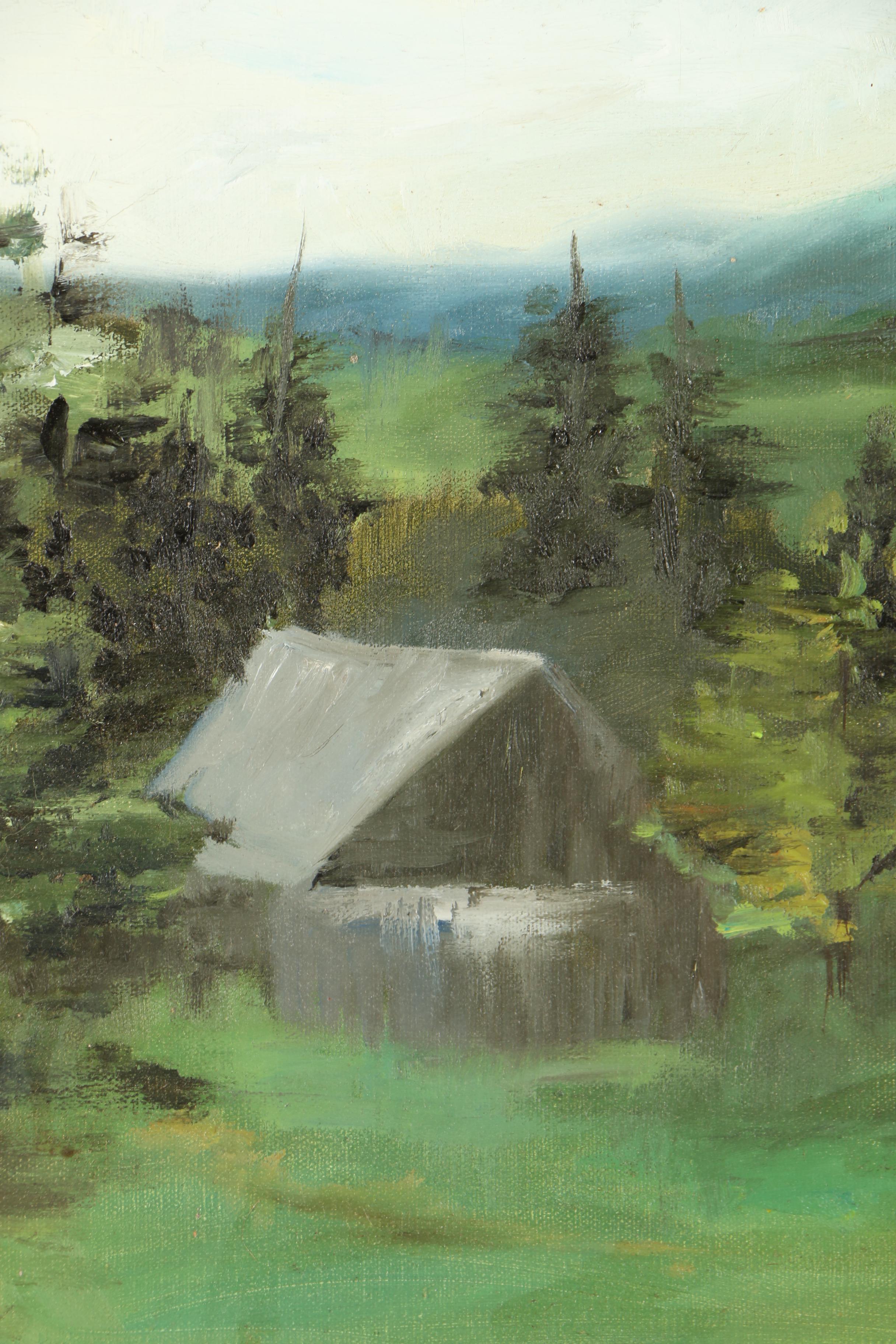 Oil Painting of Cabin