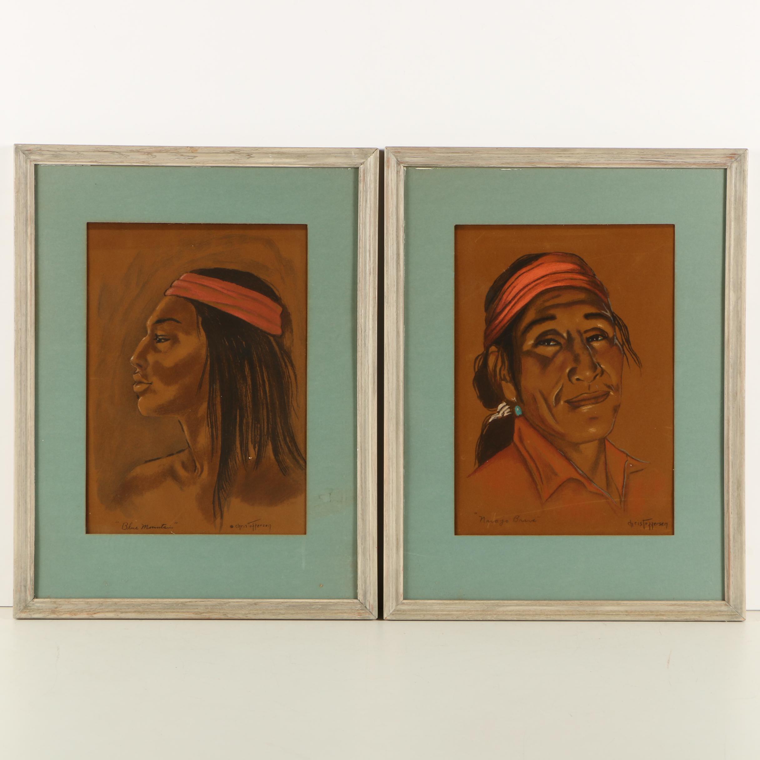 Gerda Christoffersen Pastel Drawings