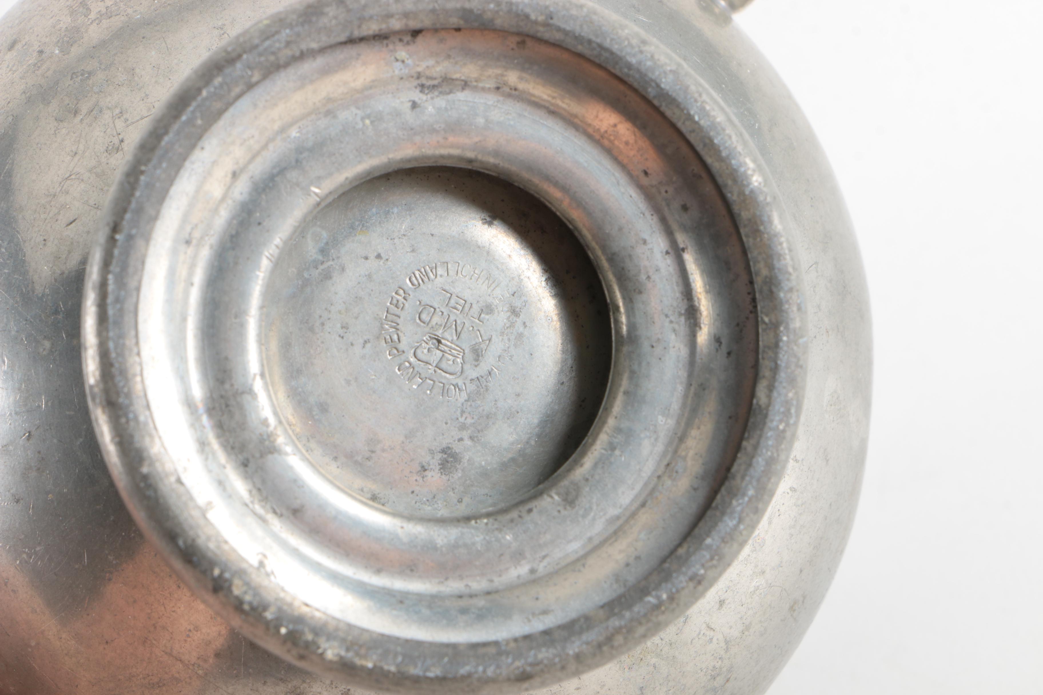 Royal Holland Pewter Creamer and Sugar with Assorted Candle Holders