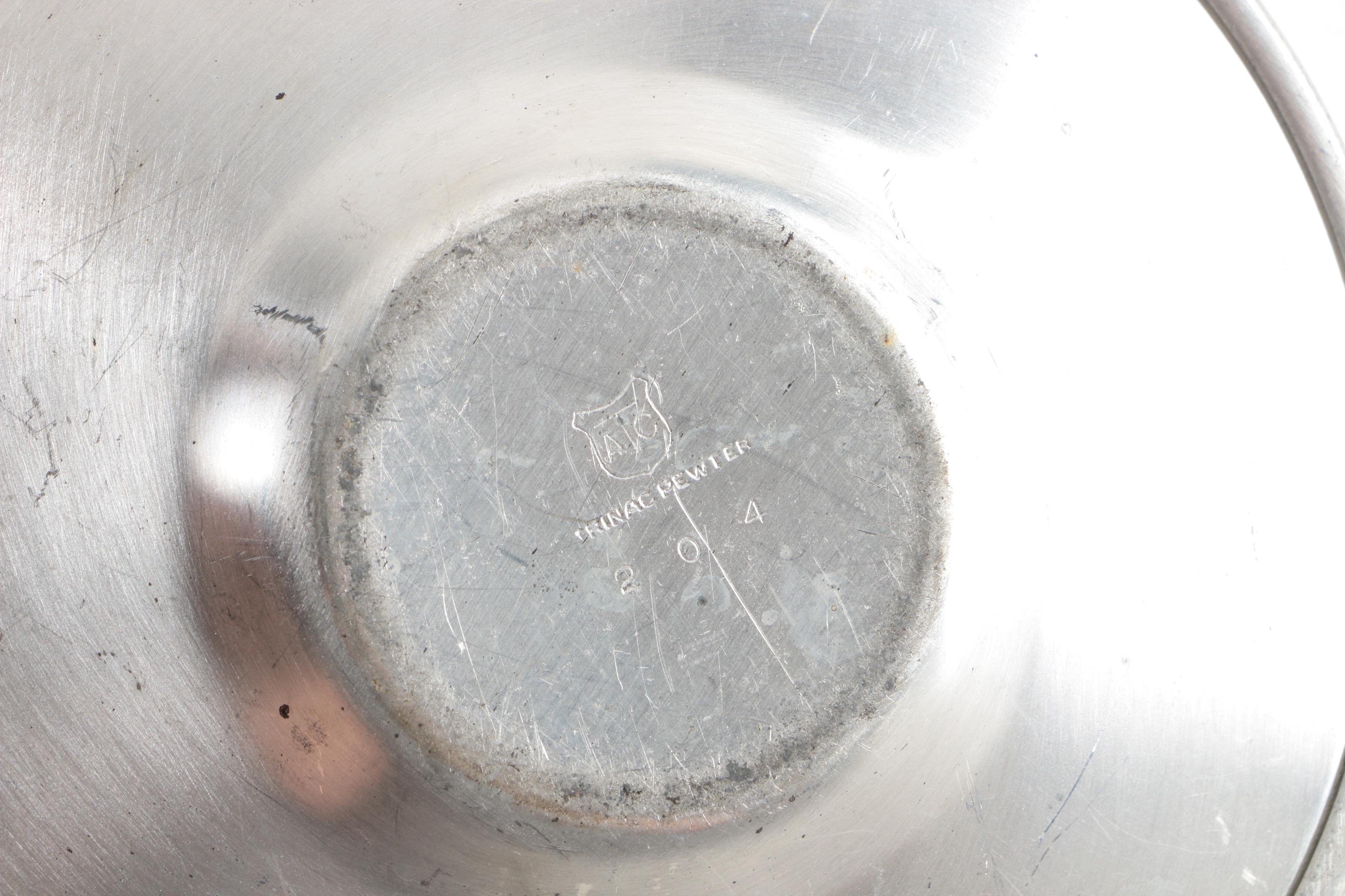 Royal Holland Pewter Creamer and Sugar with Assorted Candle Holders