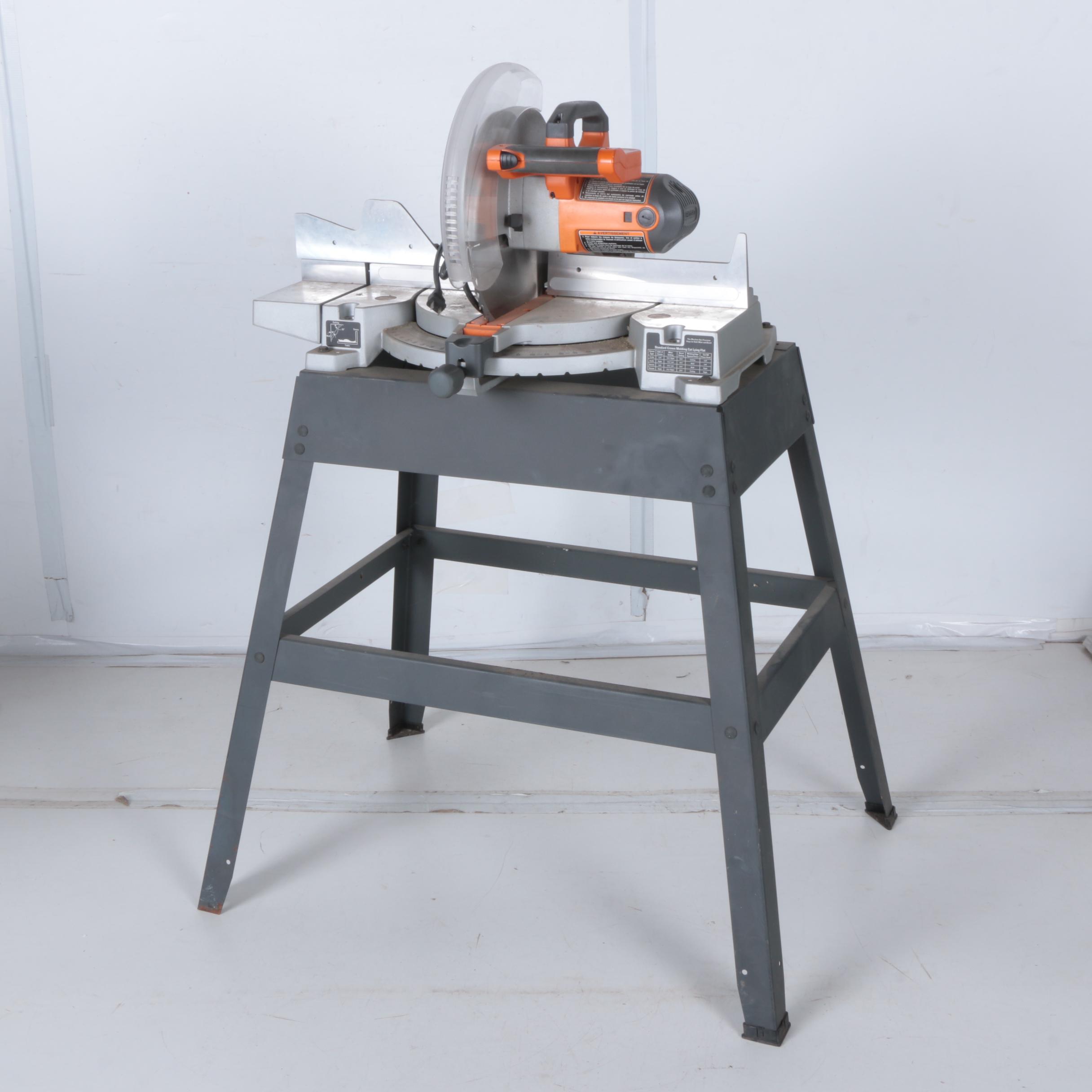 Ridgid Compound Miter Saw on Stand