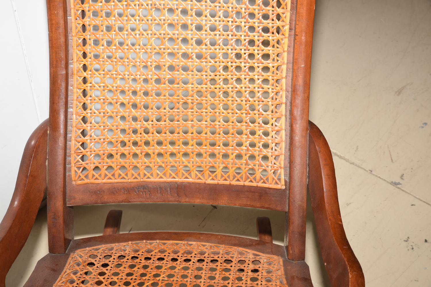 Vintage Caned Rocking Chair