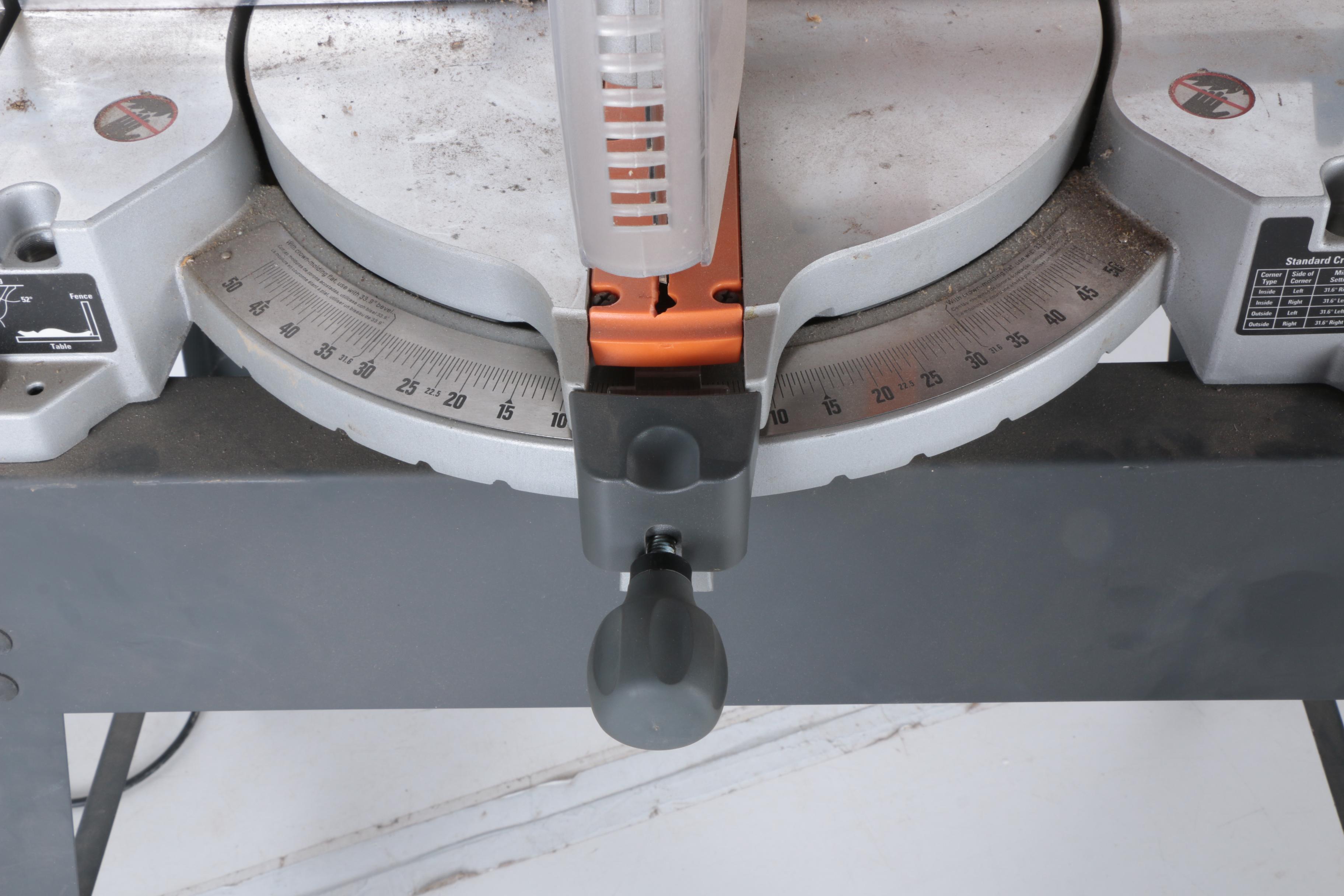 Ridgid Compound Miter Saw on Stand