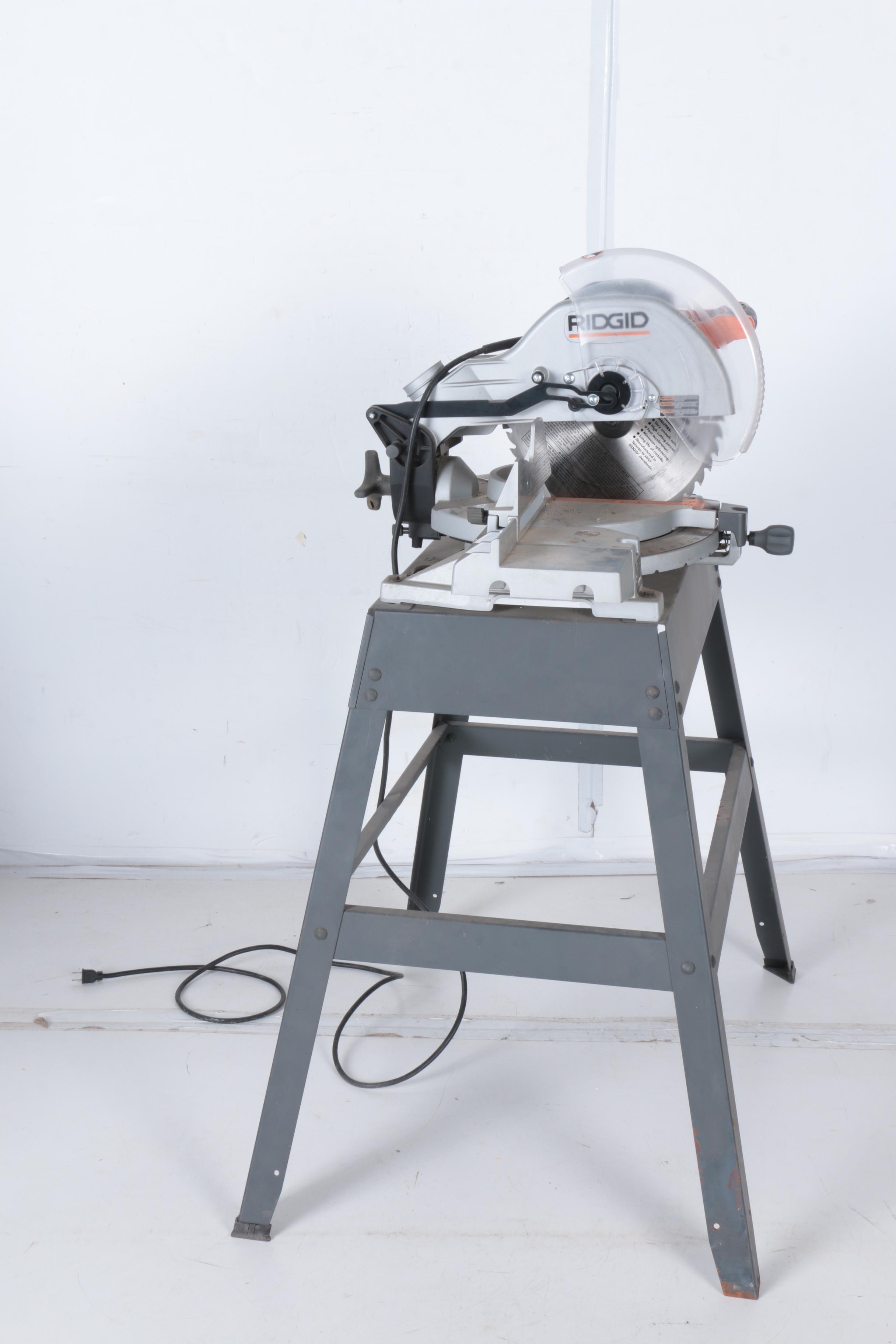 Ridgid Compound Miter Saw on Stand