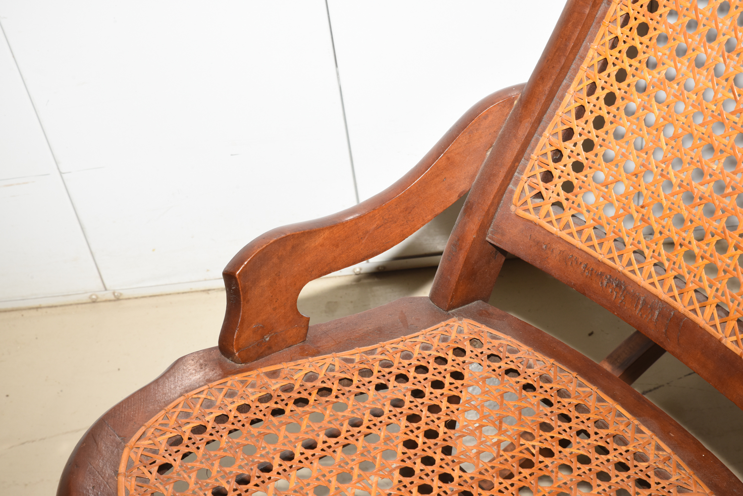 Vintage Caned Rocking Chair