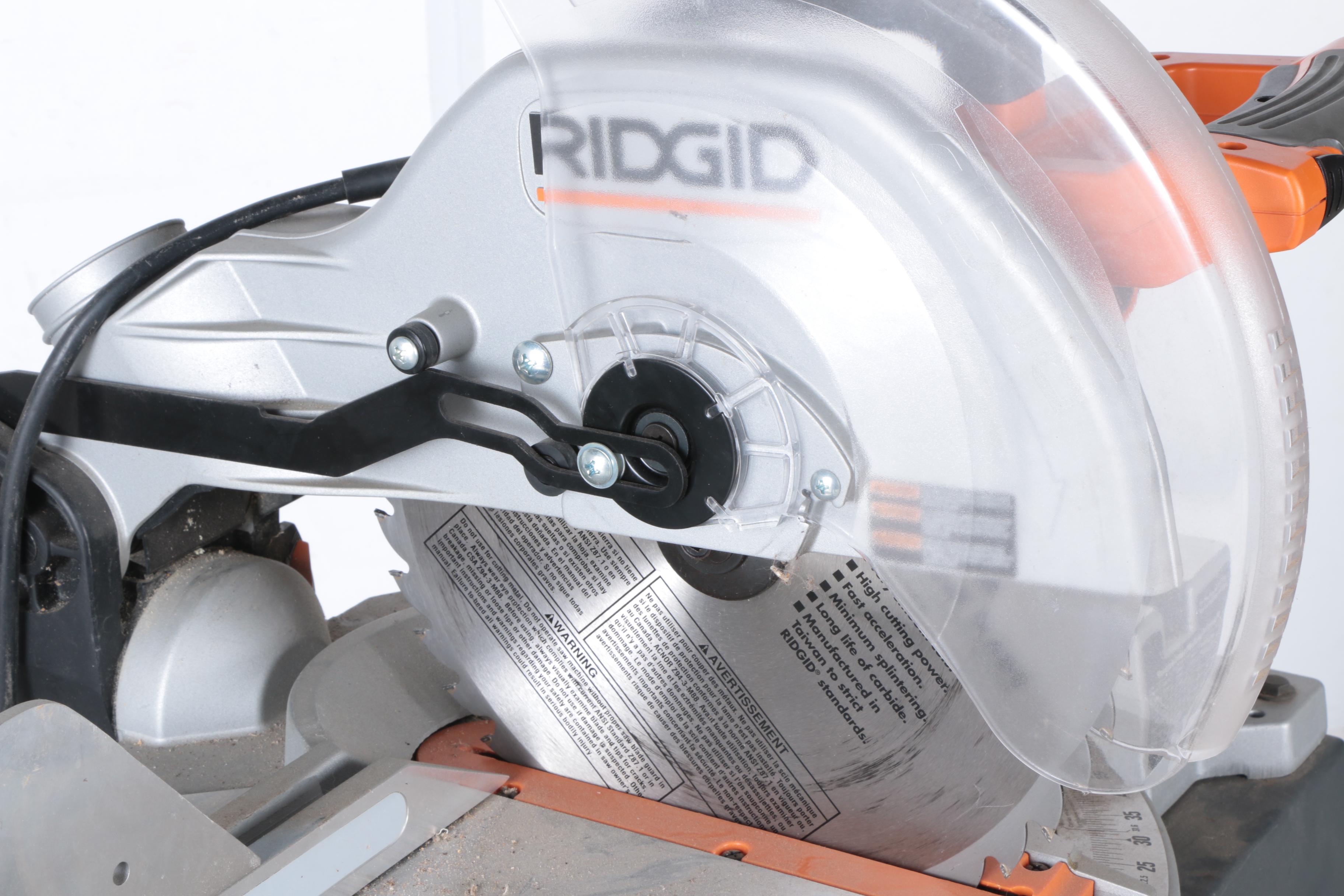 Ridgid Compound Miter Saw on Stand