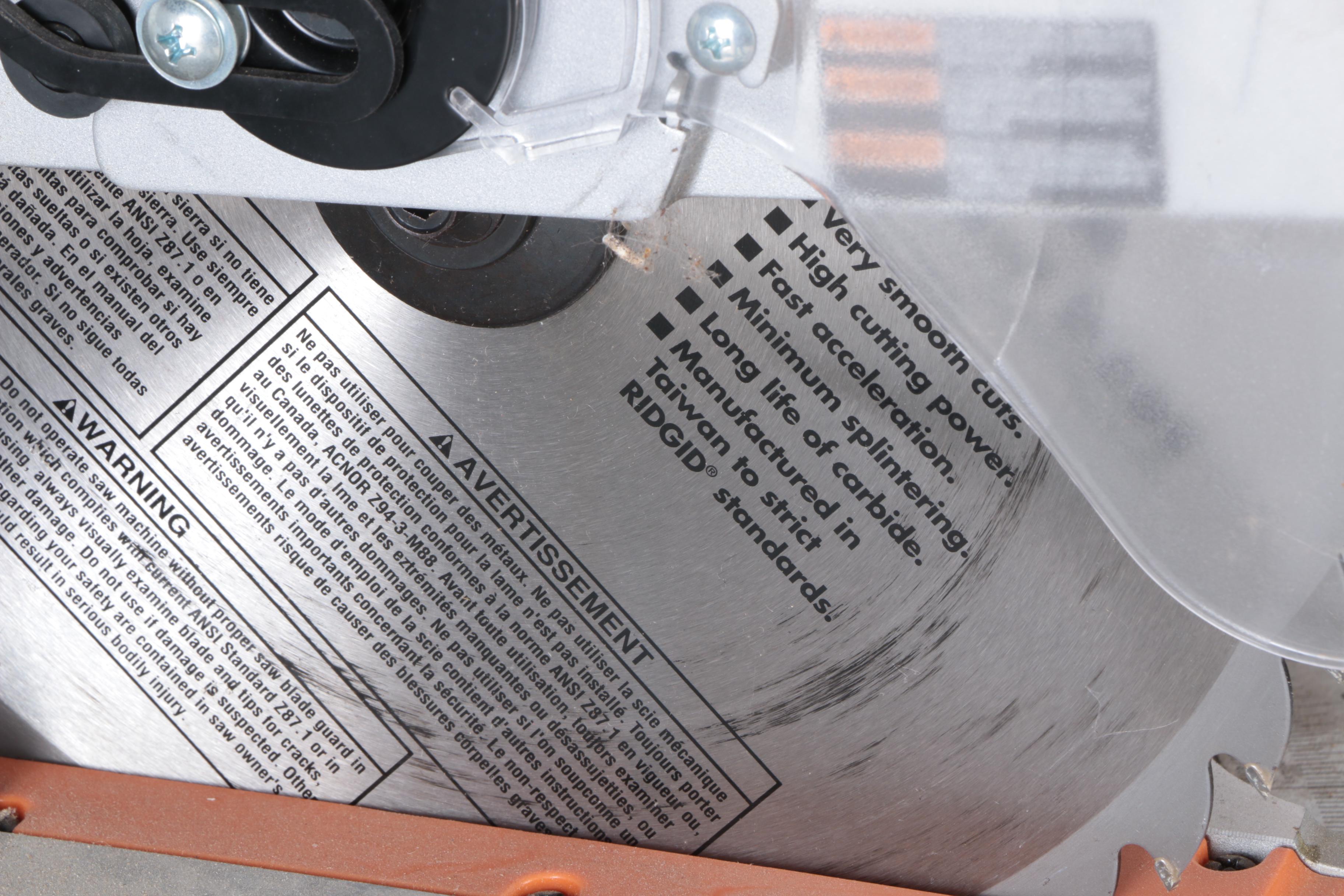 Ridgid Compound Miter Saw on Stand