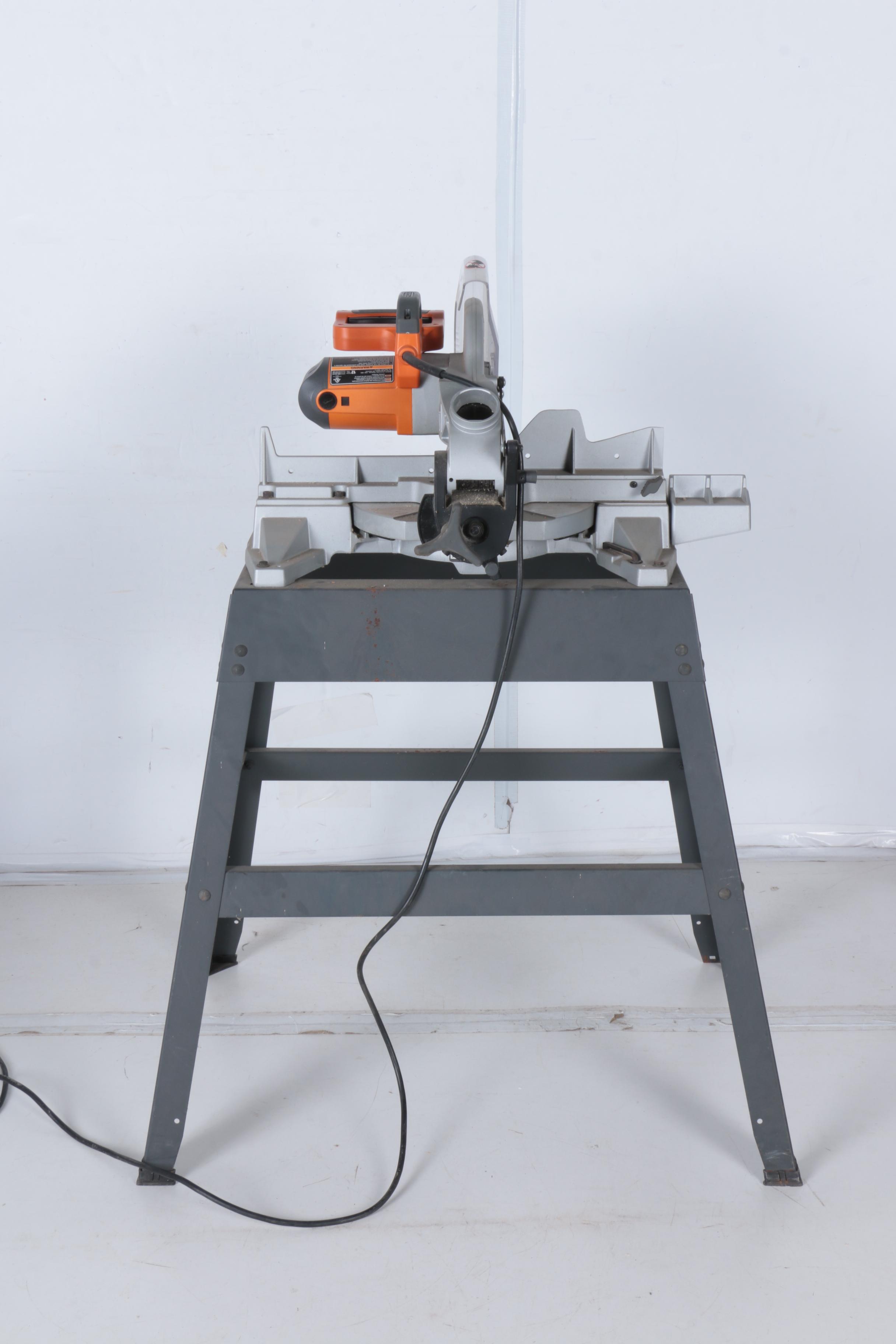 Ridgid Compound Miter Saw on Stand