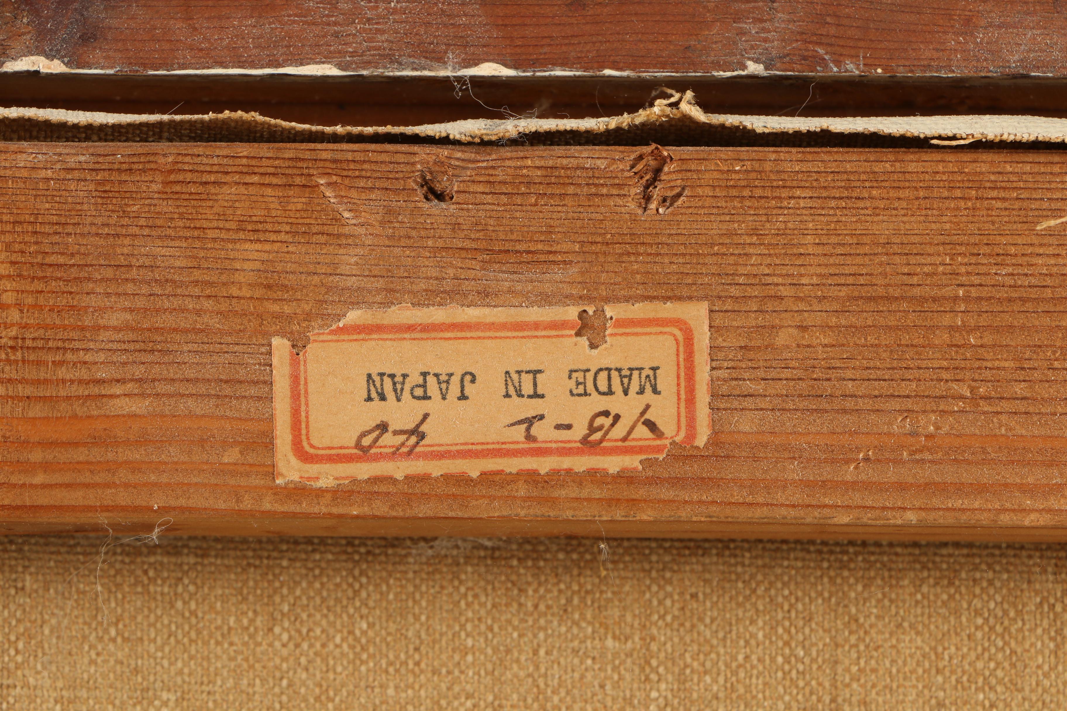 S. Tachi Oil Painting of a Waterfront Landscape