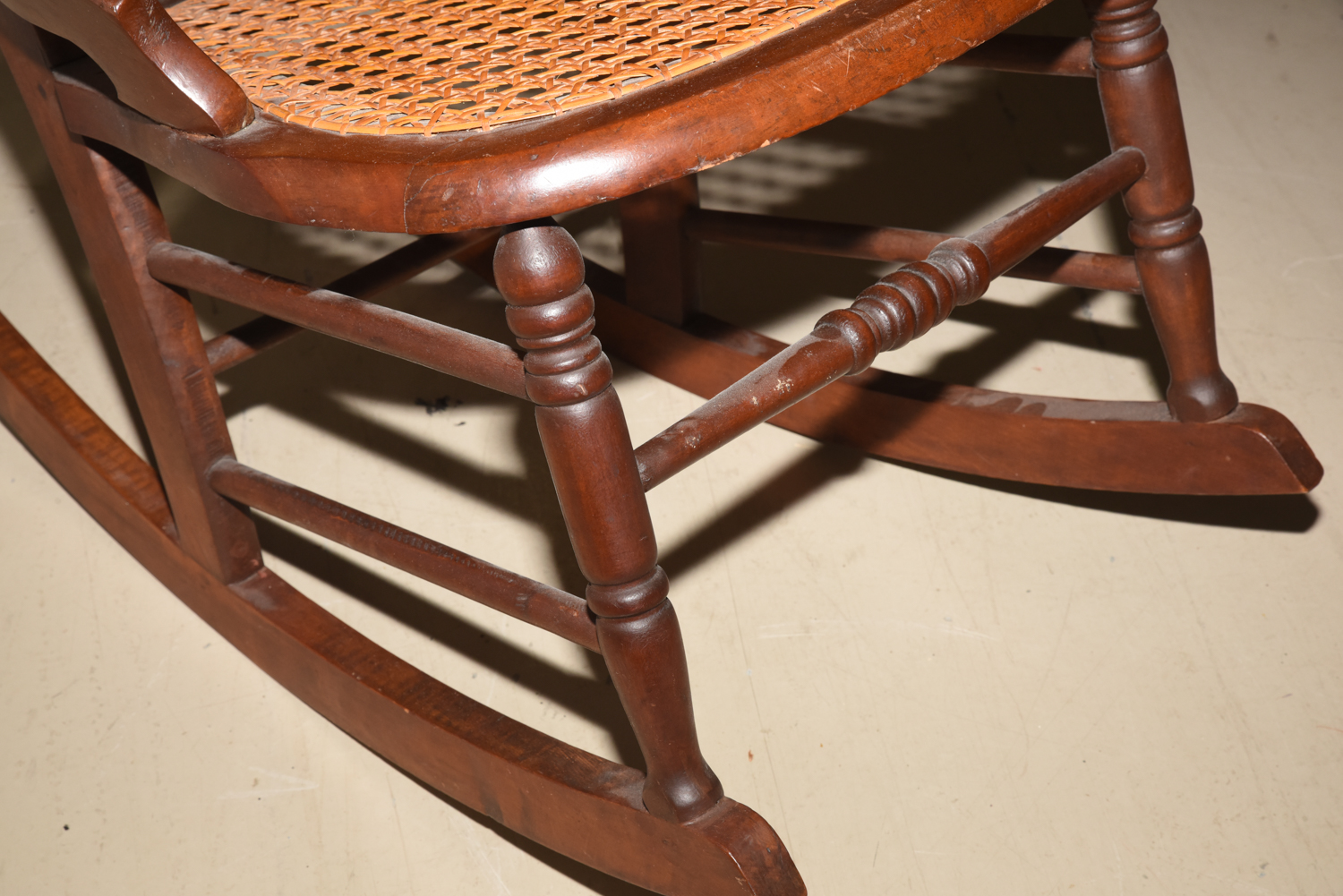 Vintage Caned Rocking Chair