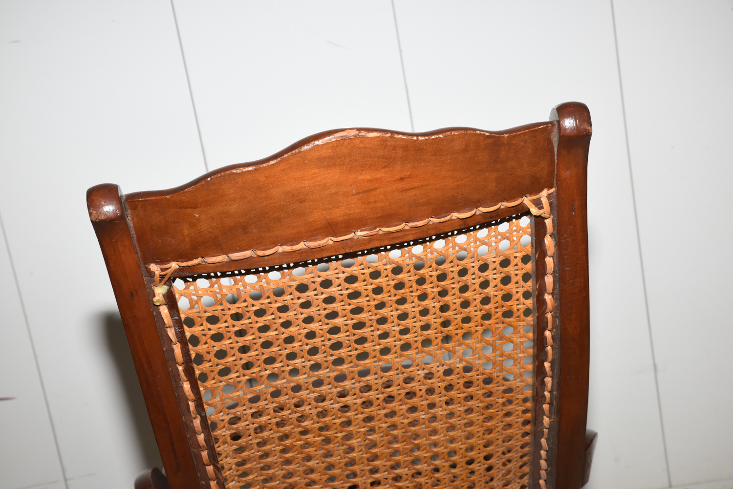 Vintage Caned Rocking Chair