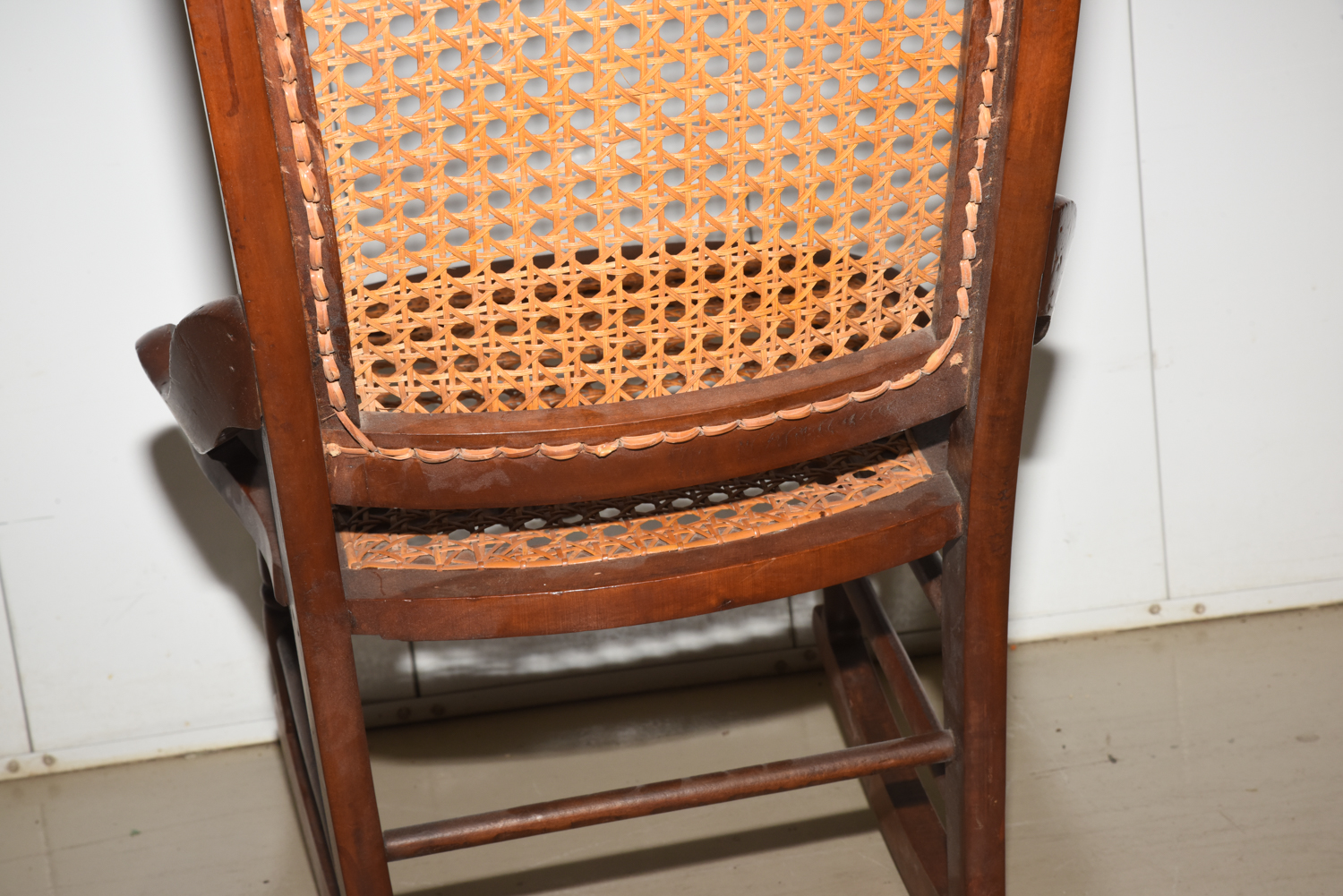 Vintage Caned Rocking Chair