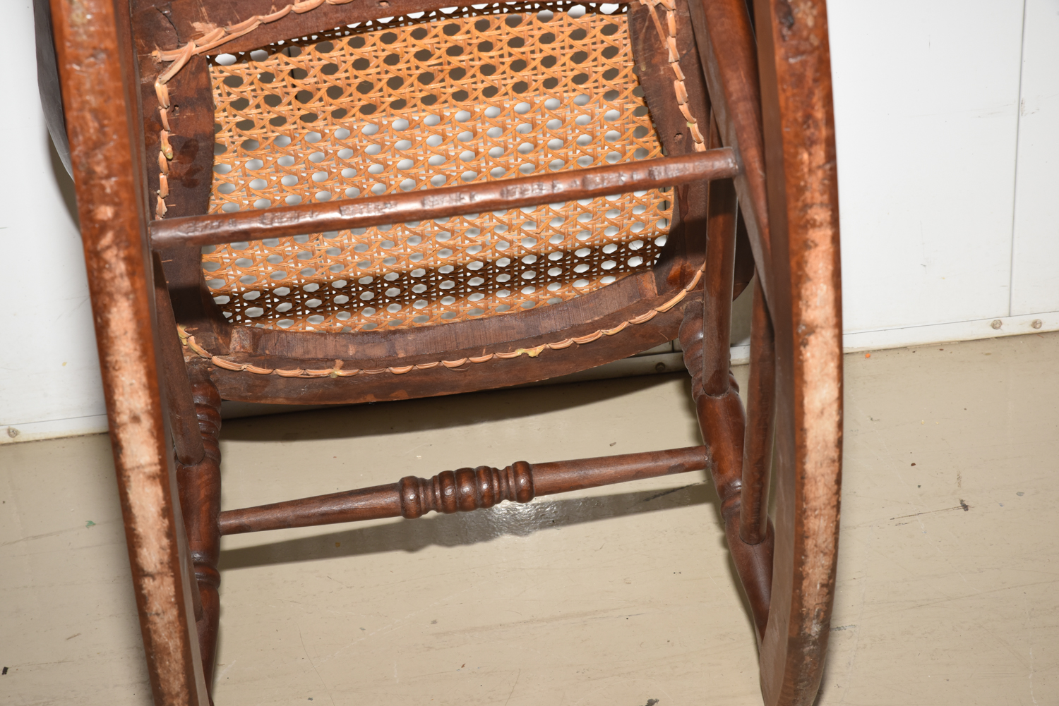Vintage Caned Rocking Chair