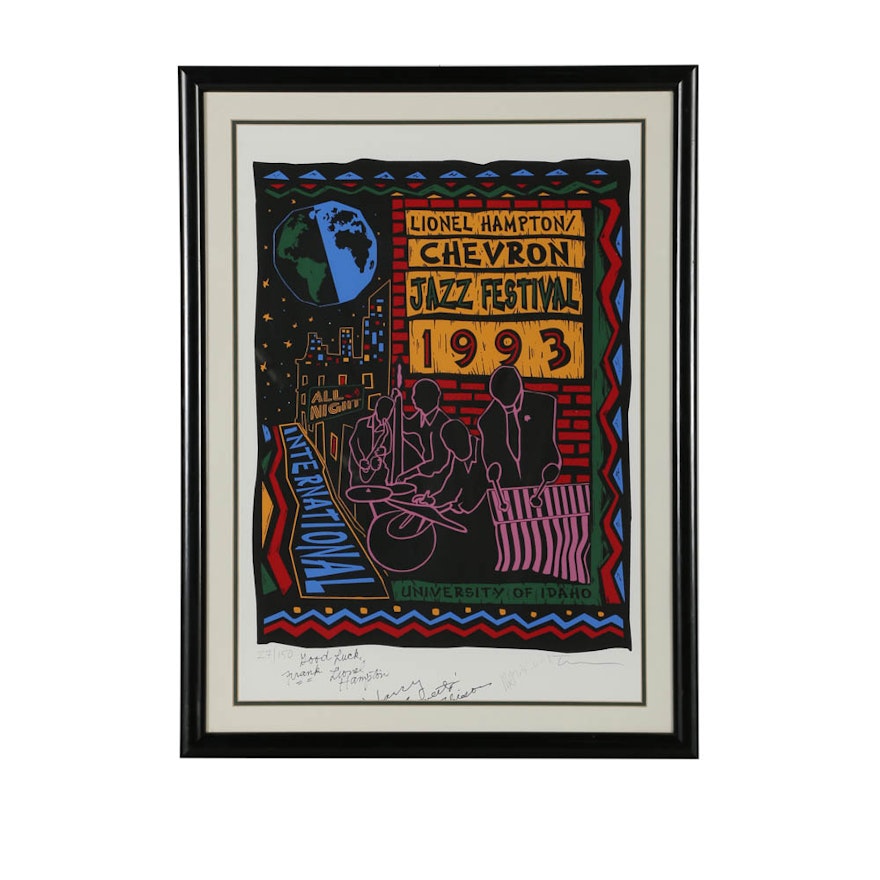 Serigraph Poster "1993 Chevron Jazz Festival"