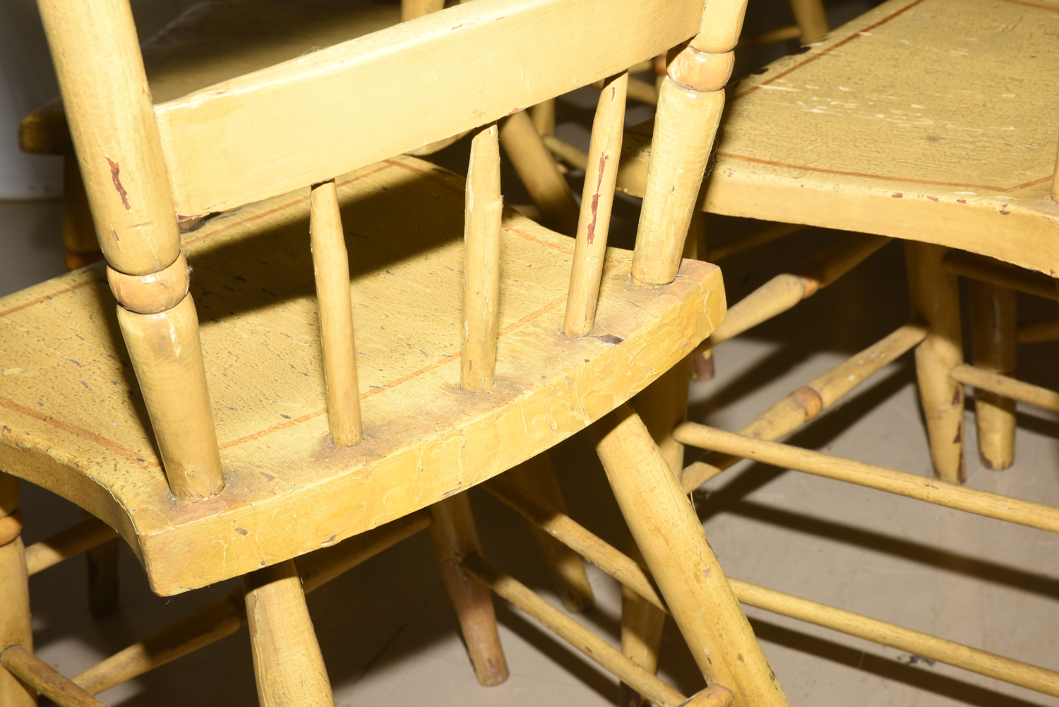 Vintage Hitchcock Style Painted Side Chairs