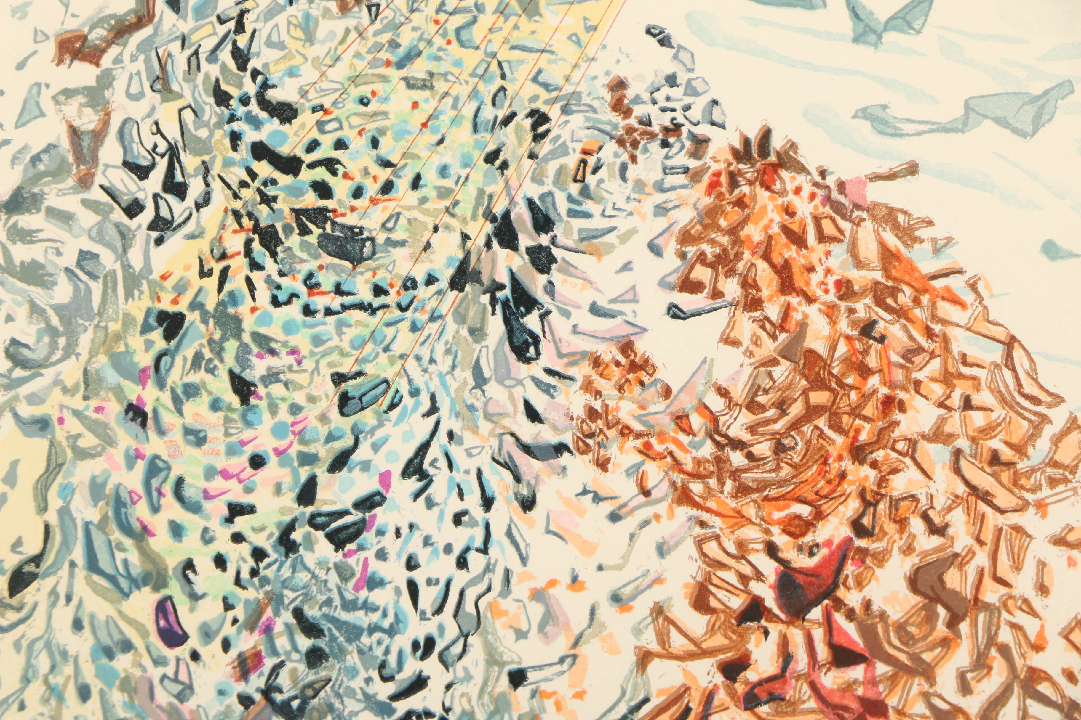 Salvador Dalí Wood Engraving "Paradiso Canto 11"