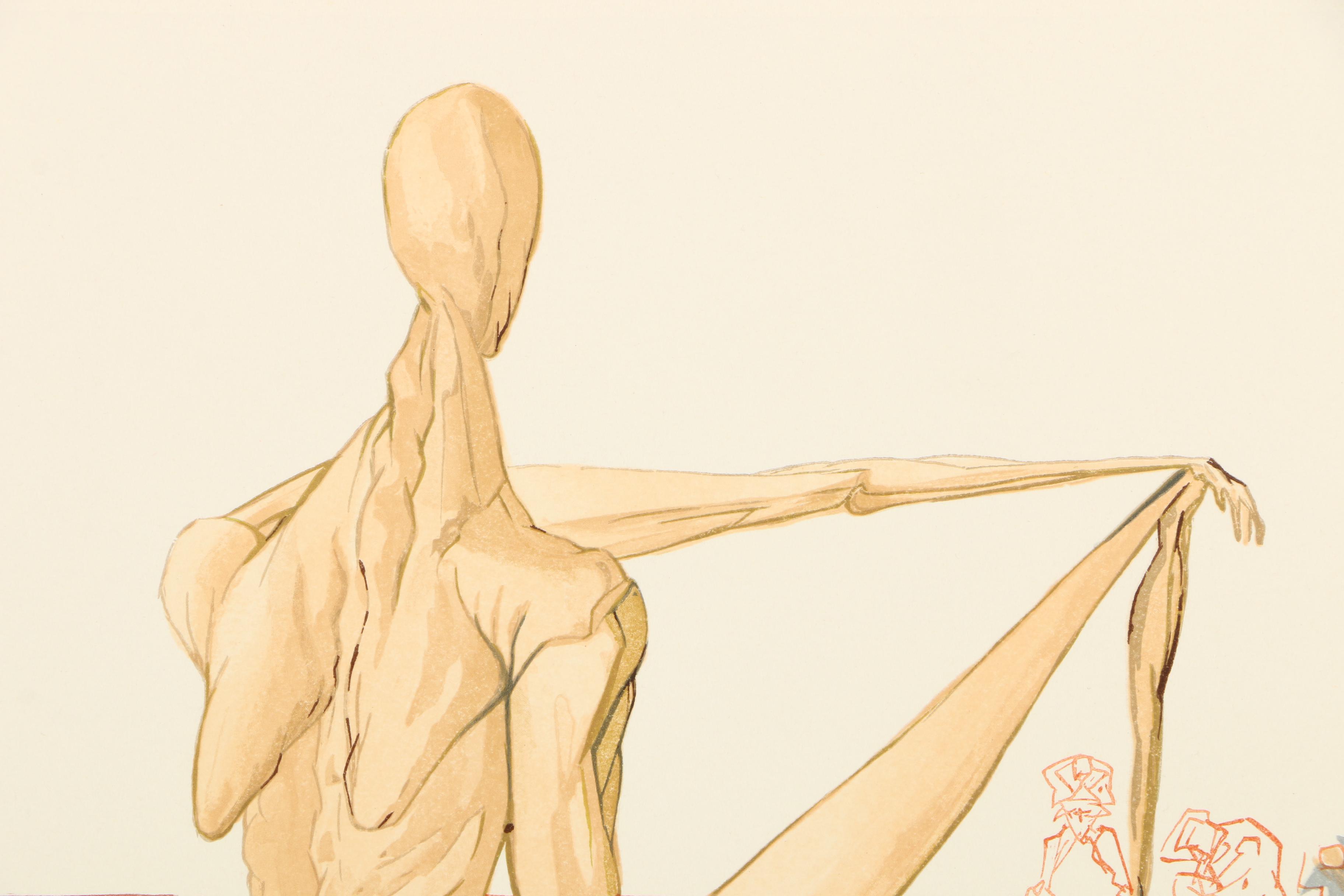 Salvador Dali Wood Engraving "Hell Canto 5"