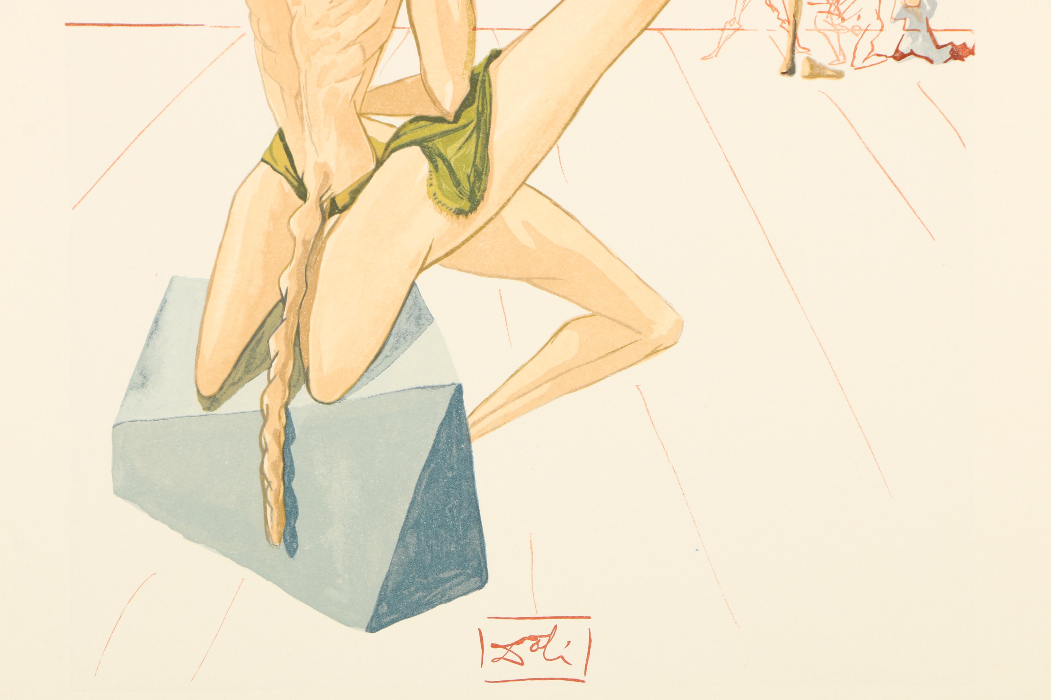 Salvador Dali Wood Engraving "Hell Canto 5"