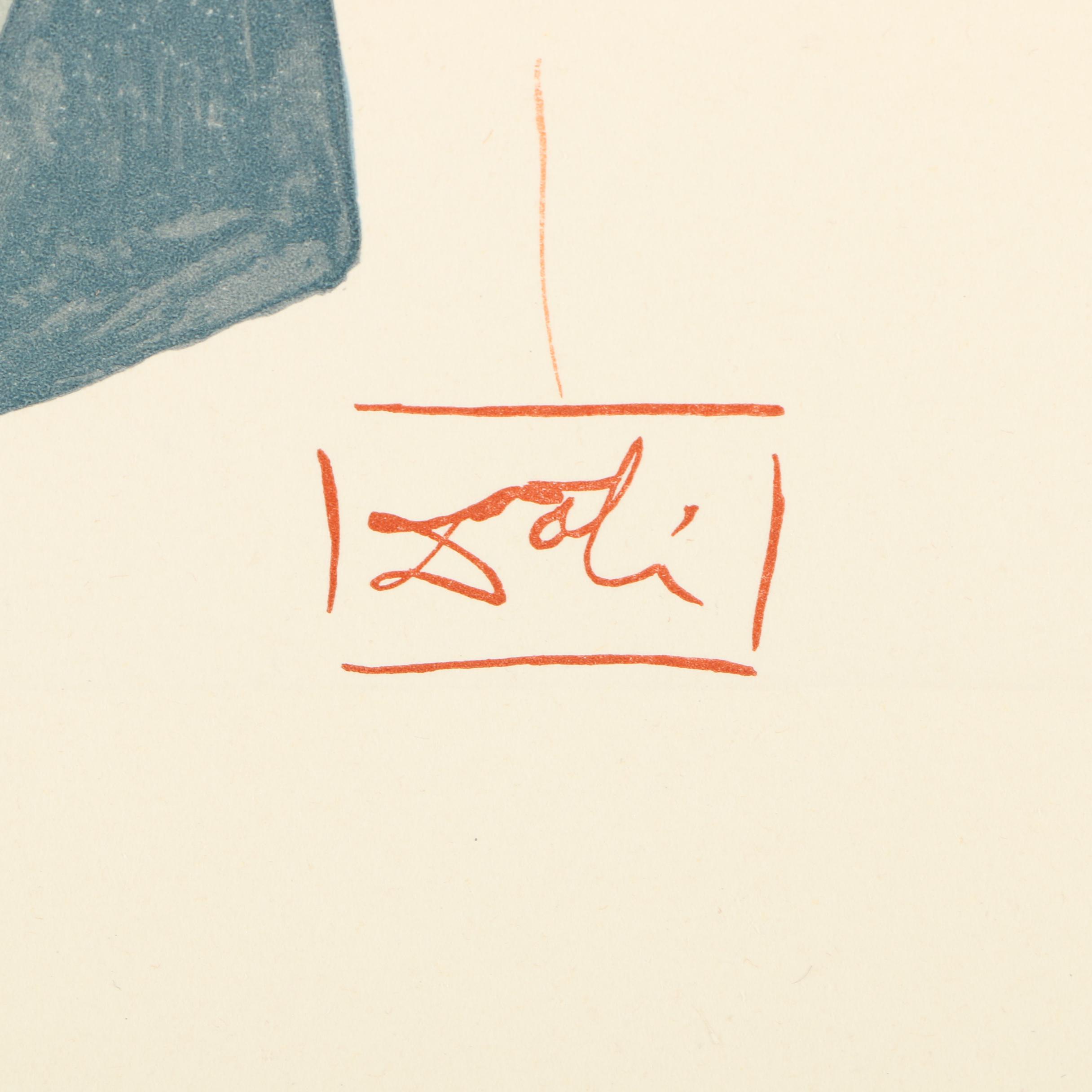 Salvador Dali Wood Engraving "Hell Canto 5"