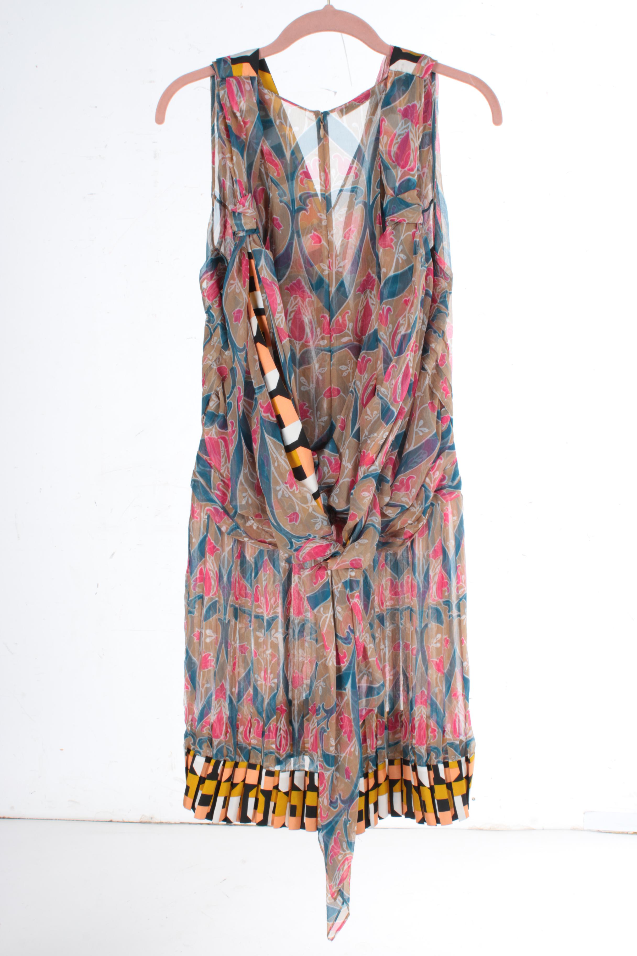 Women's Prada Mixed Print Dress