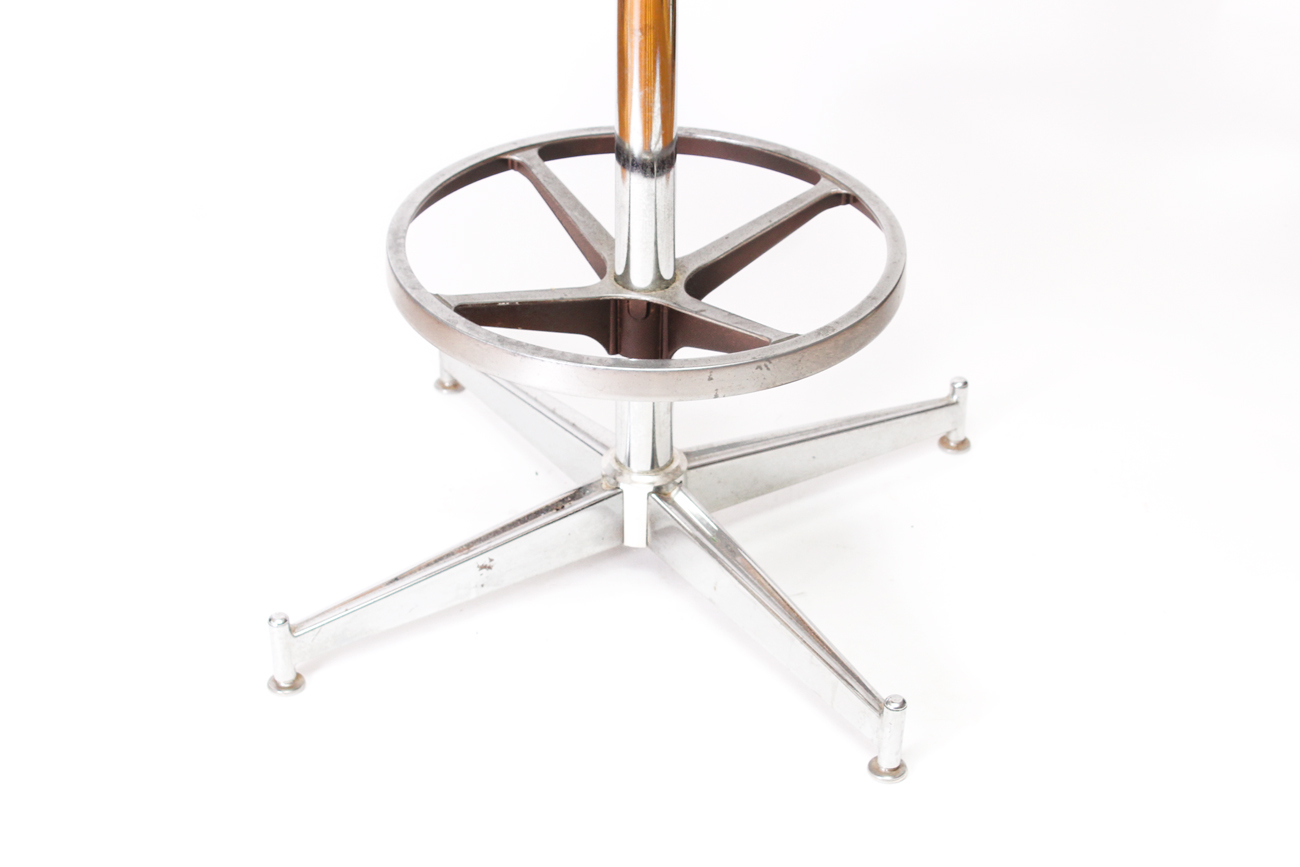 Vintage Mid Century Modern Swivel Bar Stools by Daystrom Furniture Company