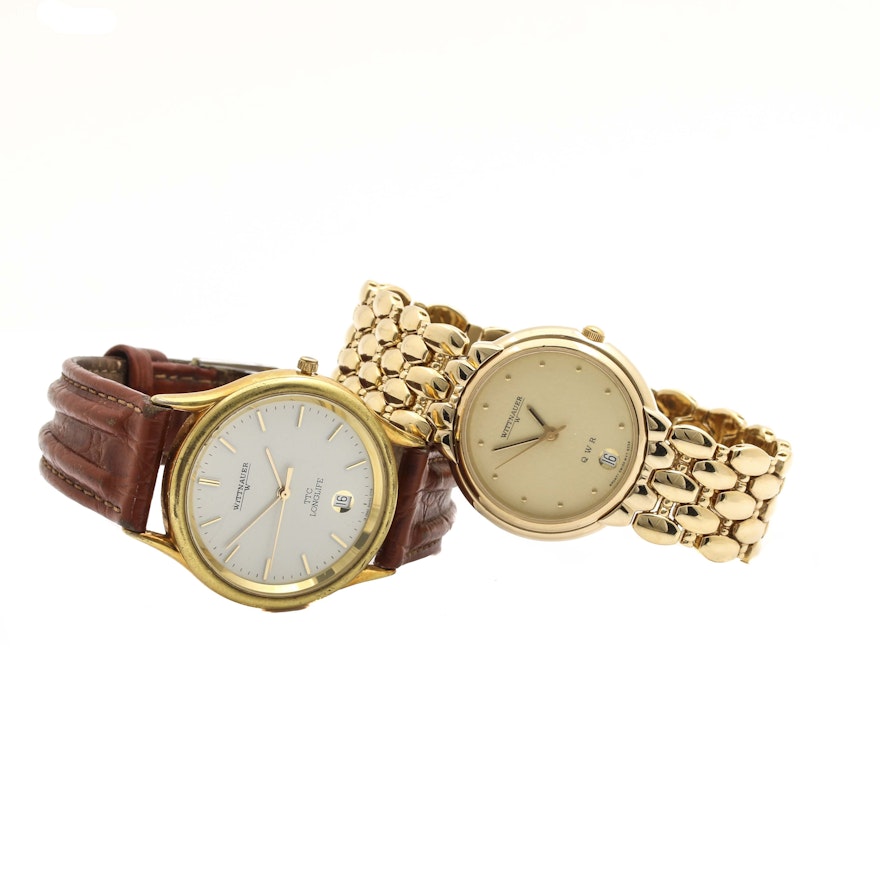 Wittnauer Gold Tone Analog Wristwatches