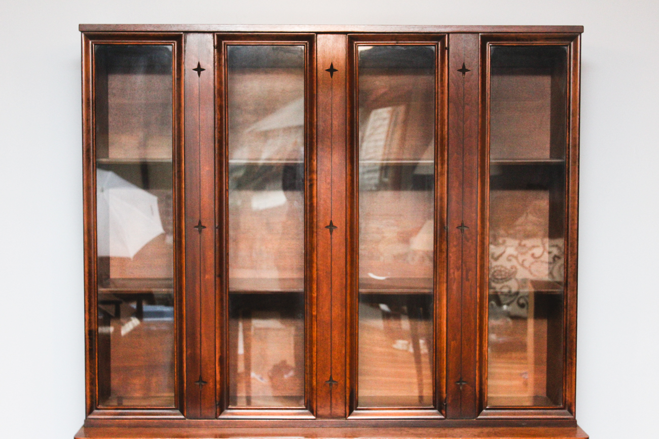 Mid Century Modern China Cabinet by Broyhill Furniture