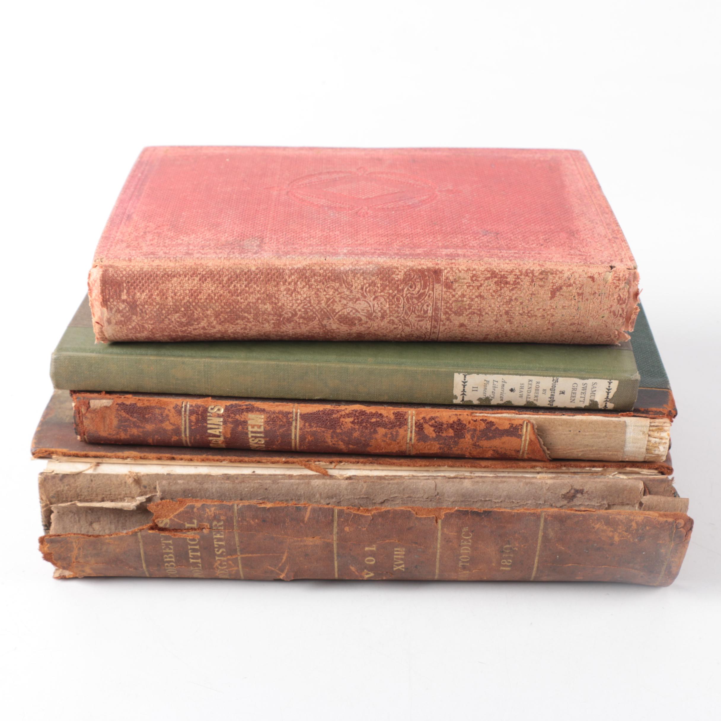 1810 "Cobbett's Political Register" by T.C. Hawnsard and Other Antique Books