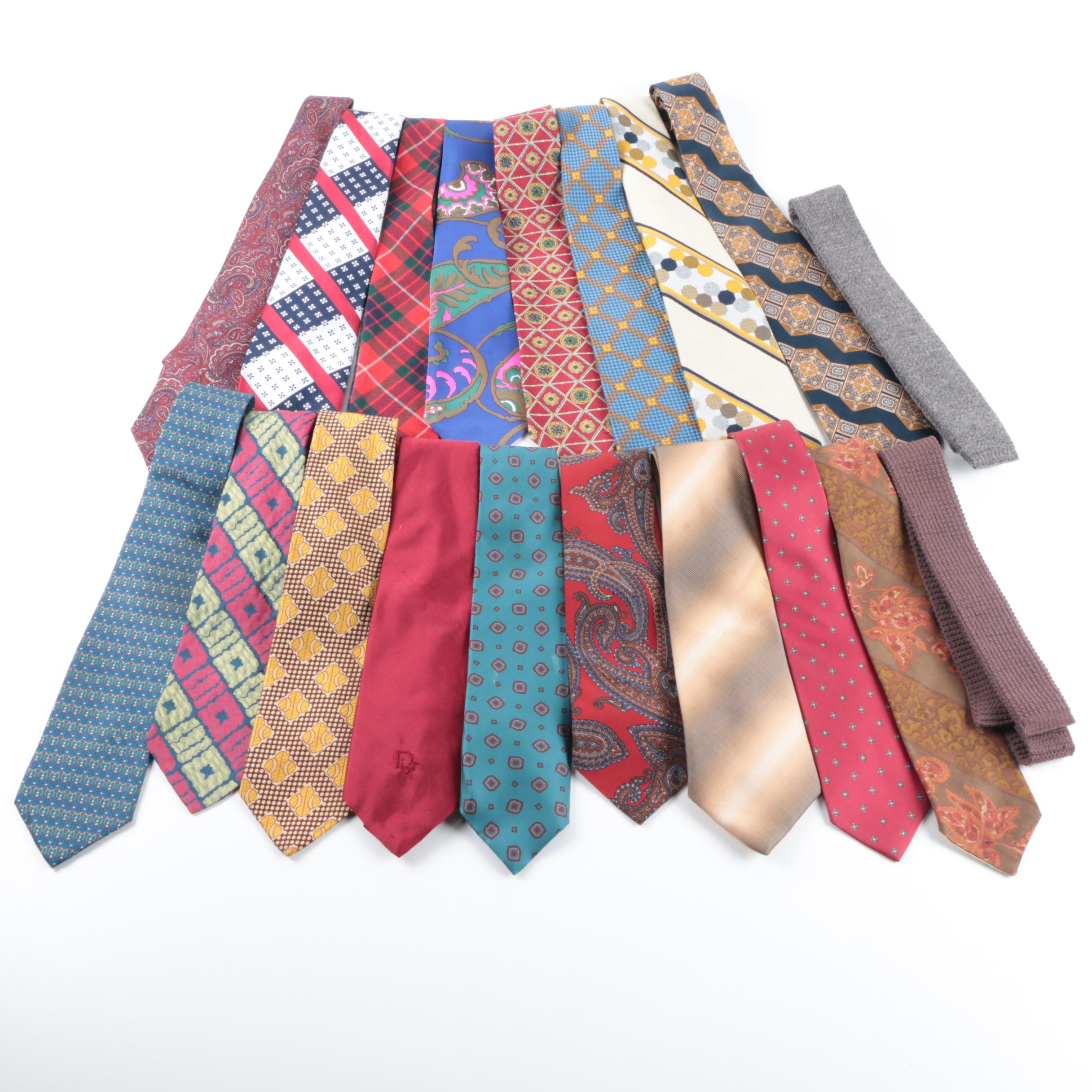 Vintage Neckties With Christian Dior