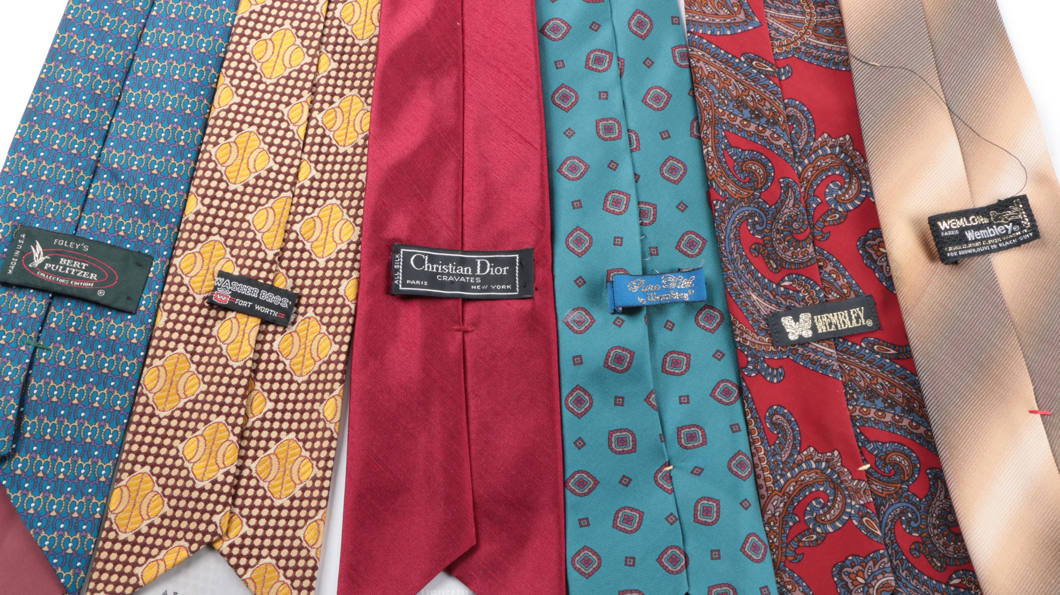 Vintage Neckties With Christian Dior
