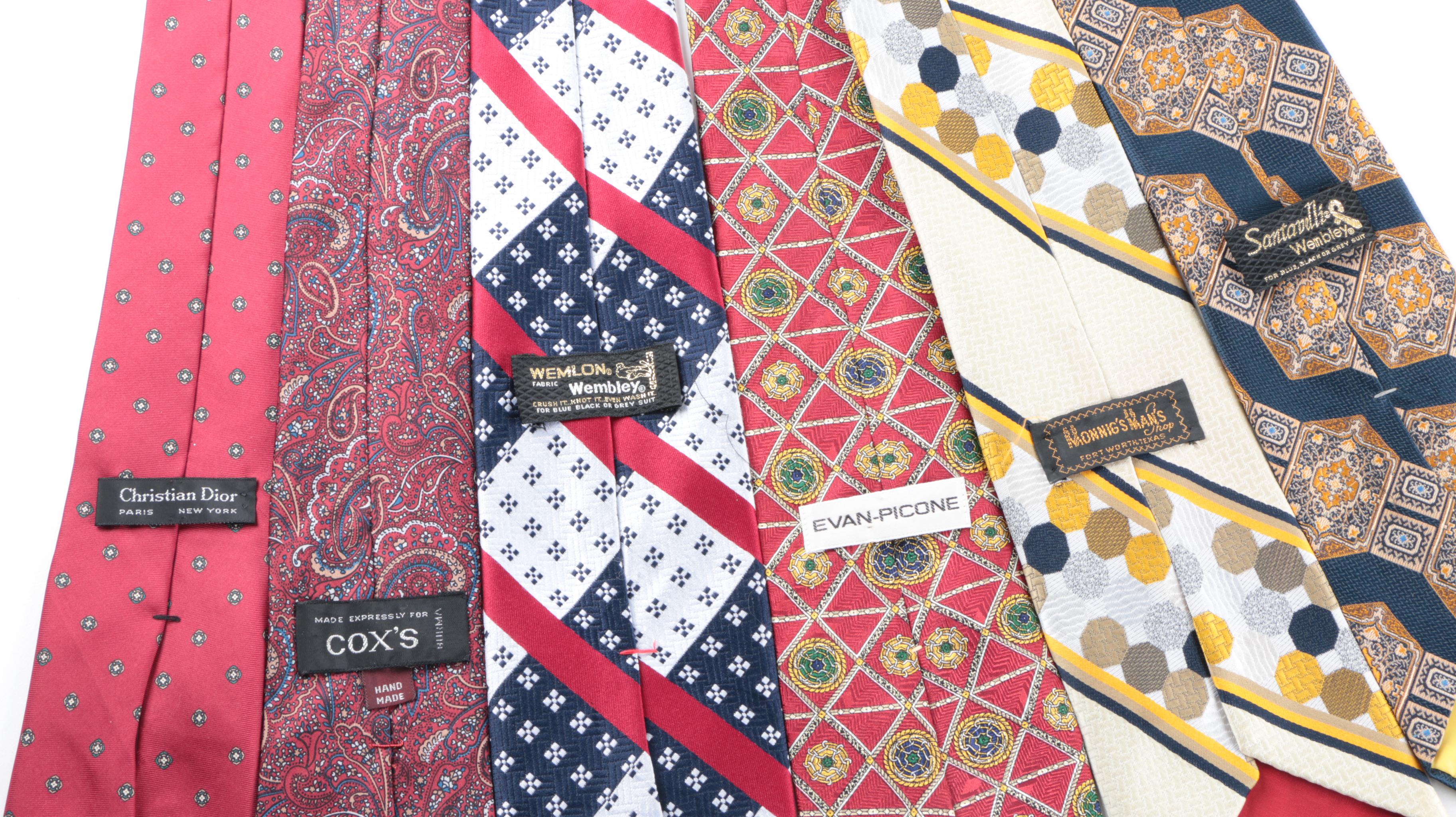 Vintage Neckties With Christian Dior