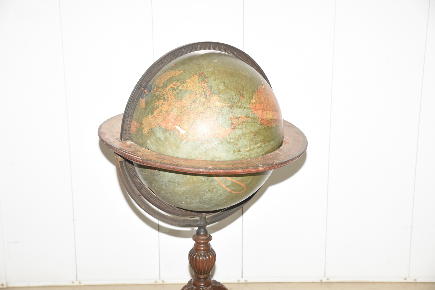 Vintage Terrestrial Floor Globe