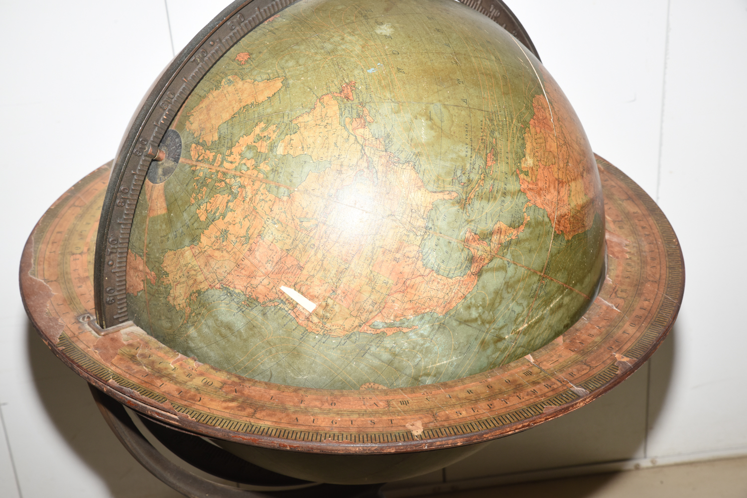 Vintage Terrestrial Floor Globe