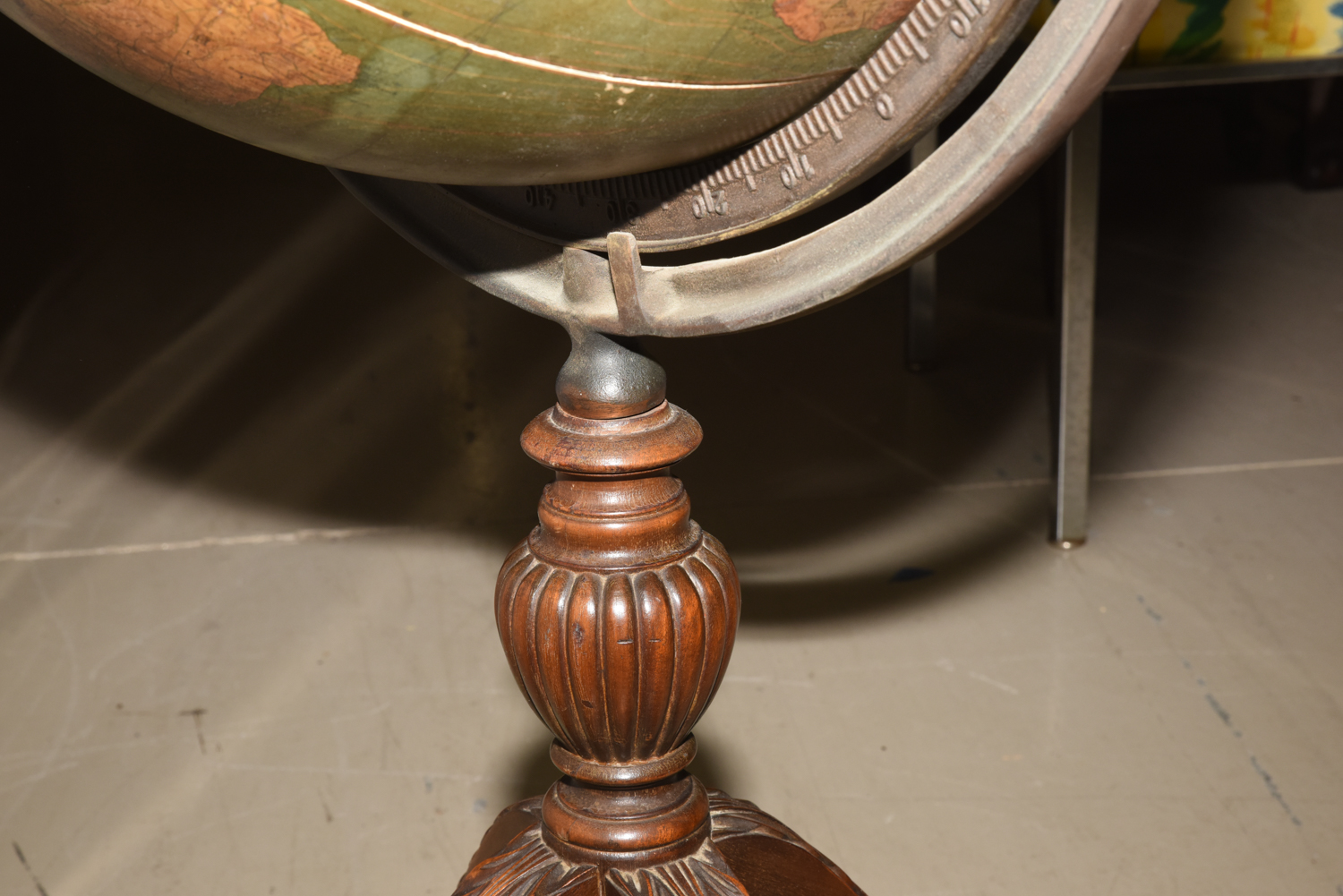 Vintage Terrestrial Floor Globe