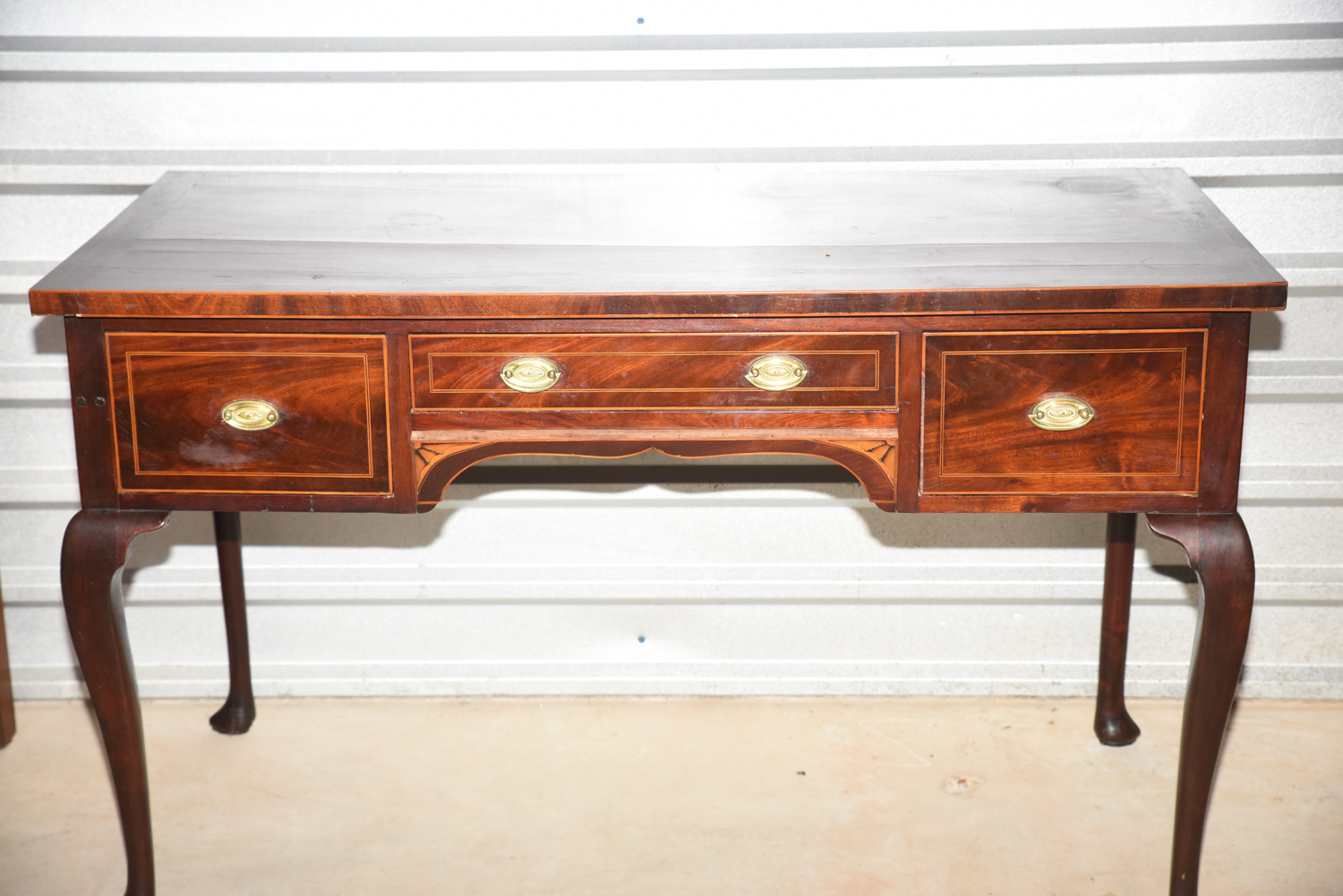 Georgian Style Flame Mahogany Writing Desk