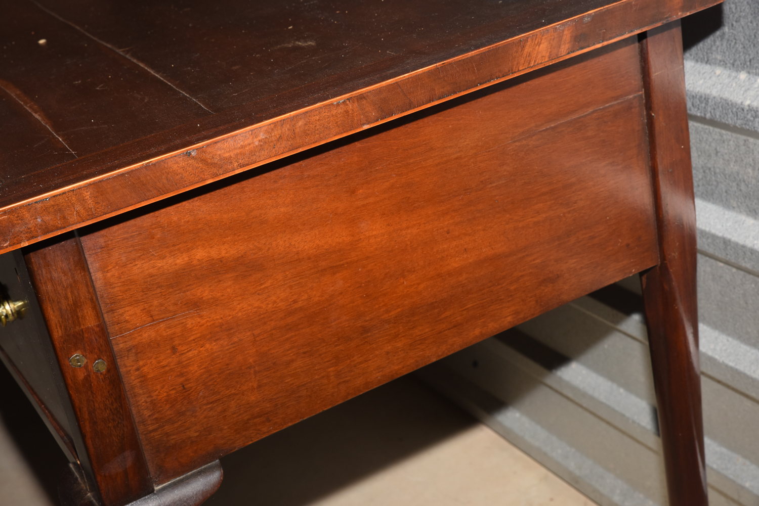 Georgian Style Flame Mahogany Writing Desk