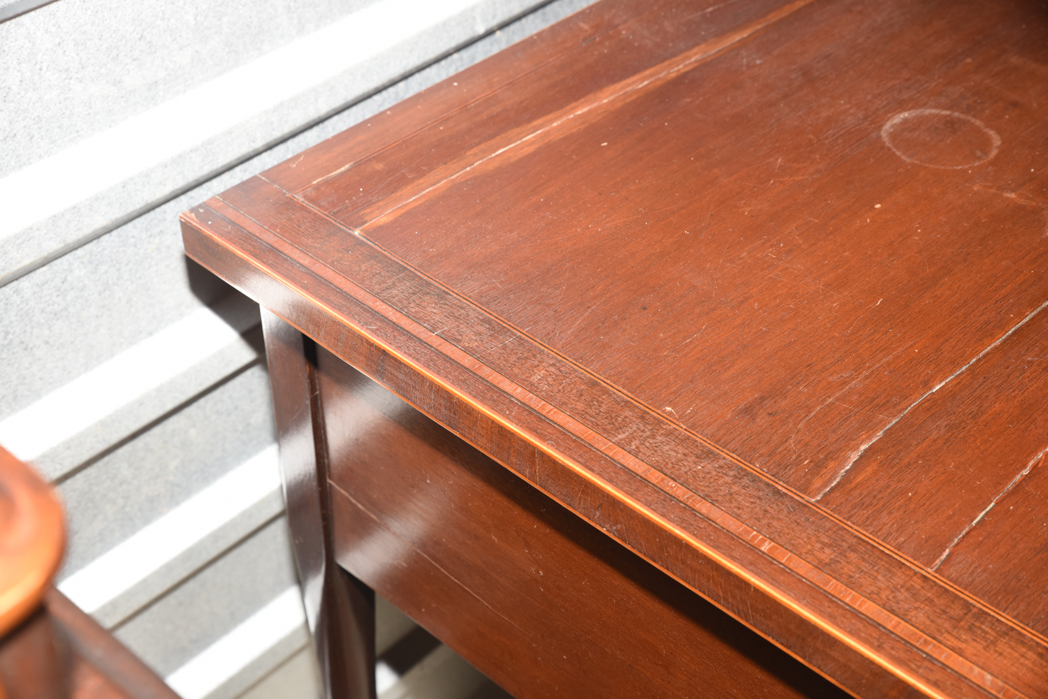 Georgian Style Flame Mahogany Writing Desk